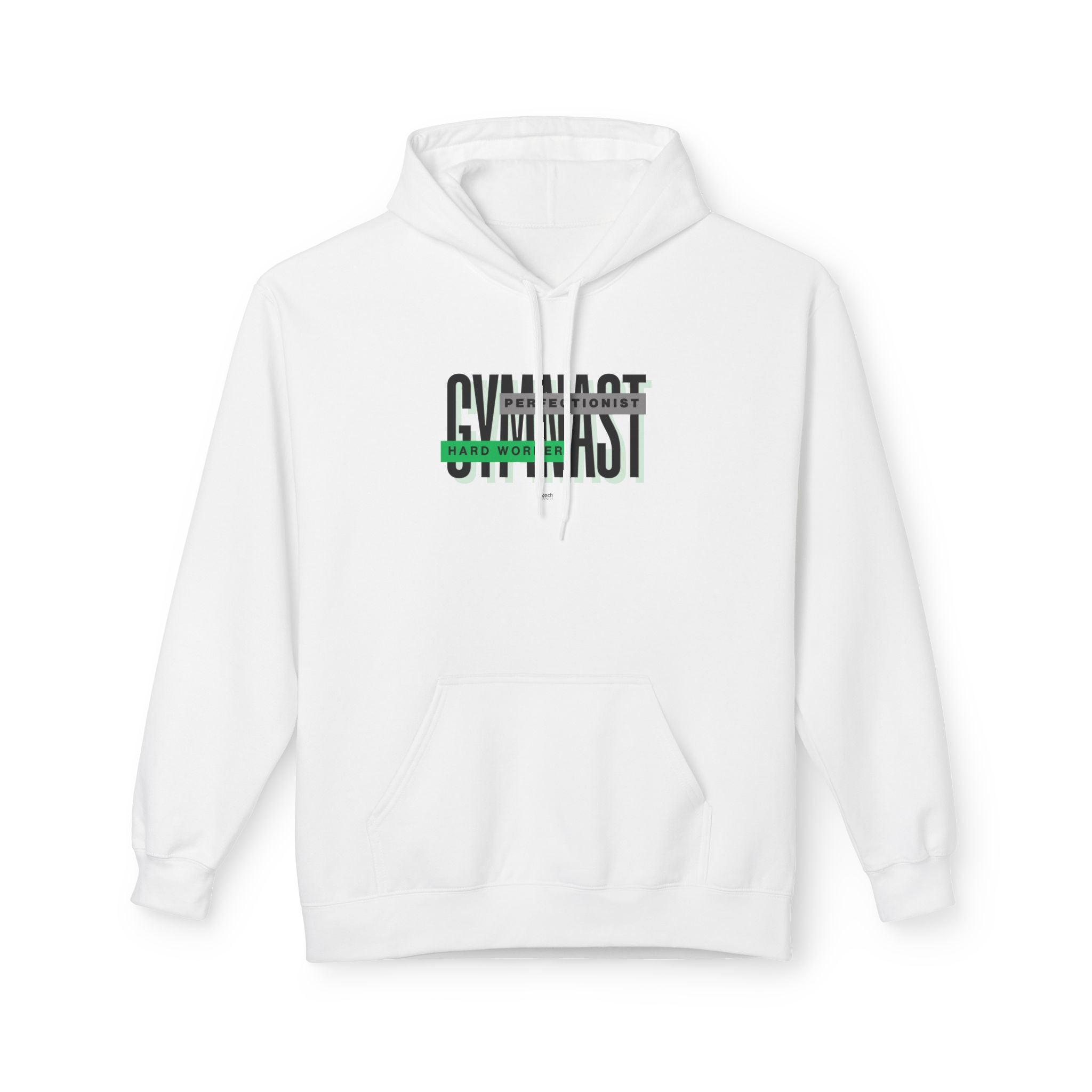 Gymnast Hard Worker Hoodie - Green (Adult)