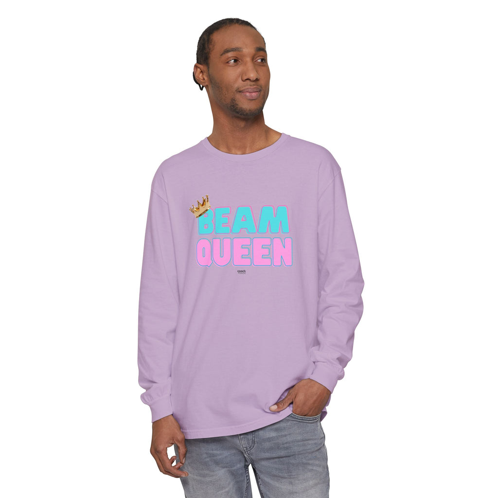 Beam Queen - Aqua/Pink (Adult Longsleeve Shirt)