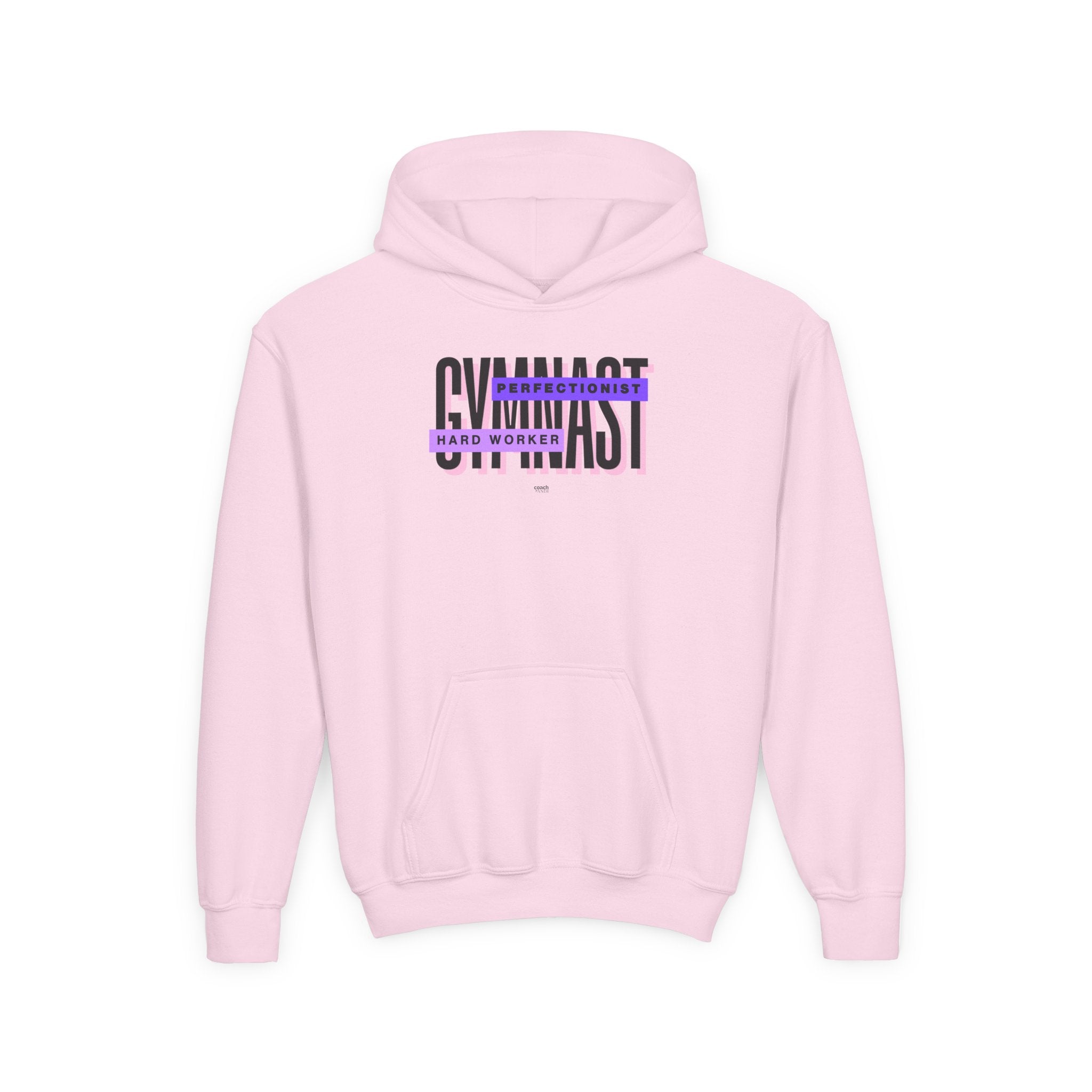 Gymnast Hard Worker Hoodie - Purple (Youth)