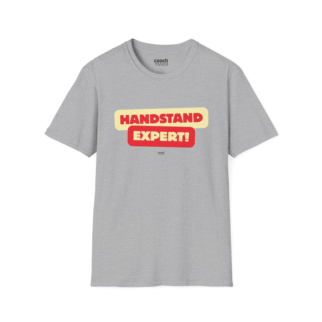 Handstand Expert Tshirt - Red/Yellow (Adult)