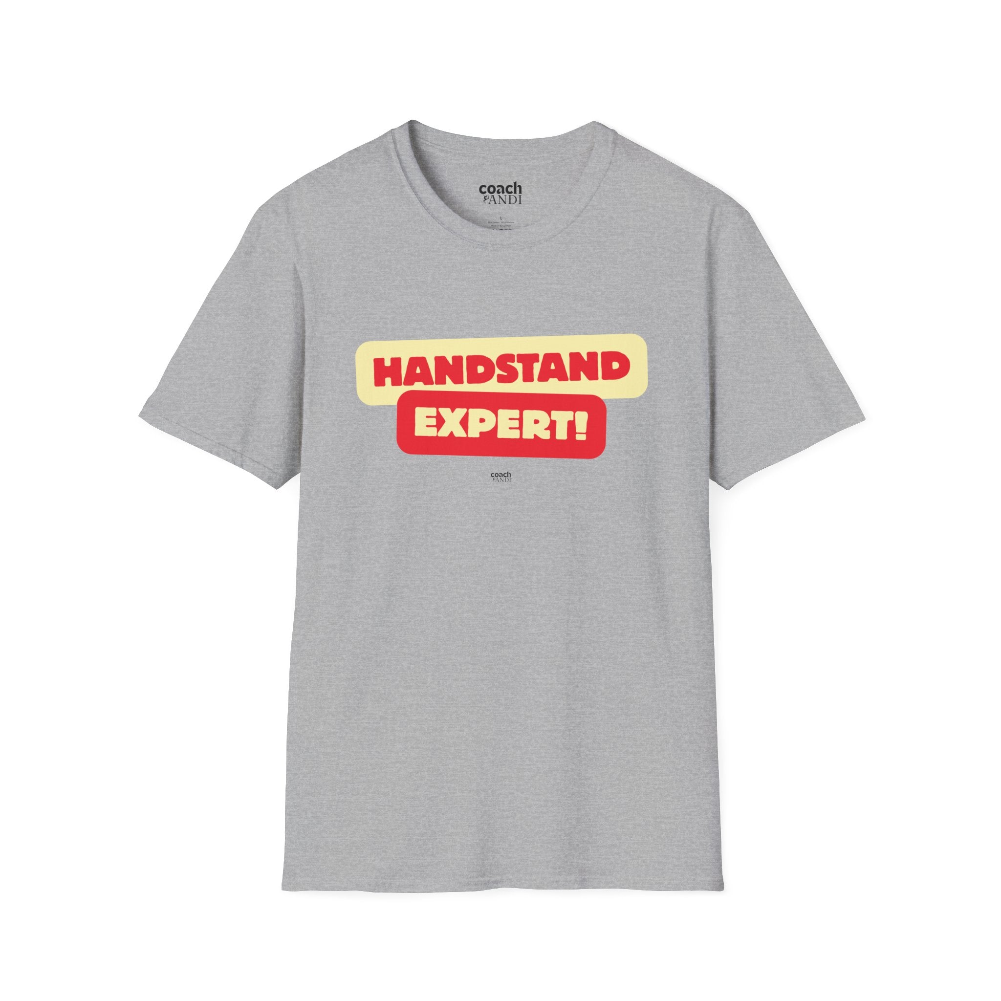 Handstand Expert Tshirt - Red/Yellow (Adult)