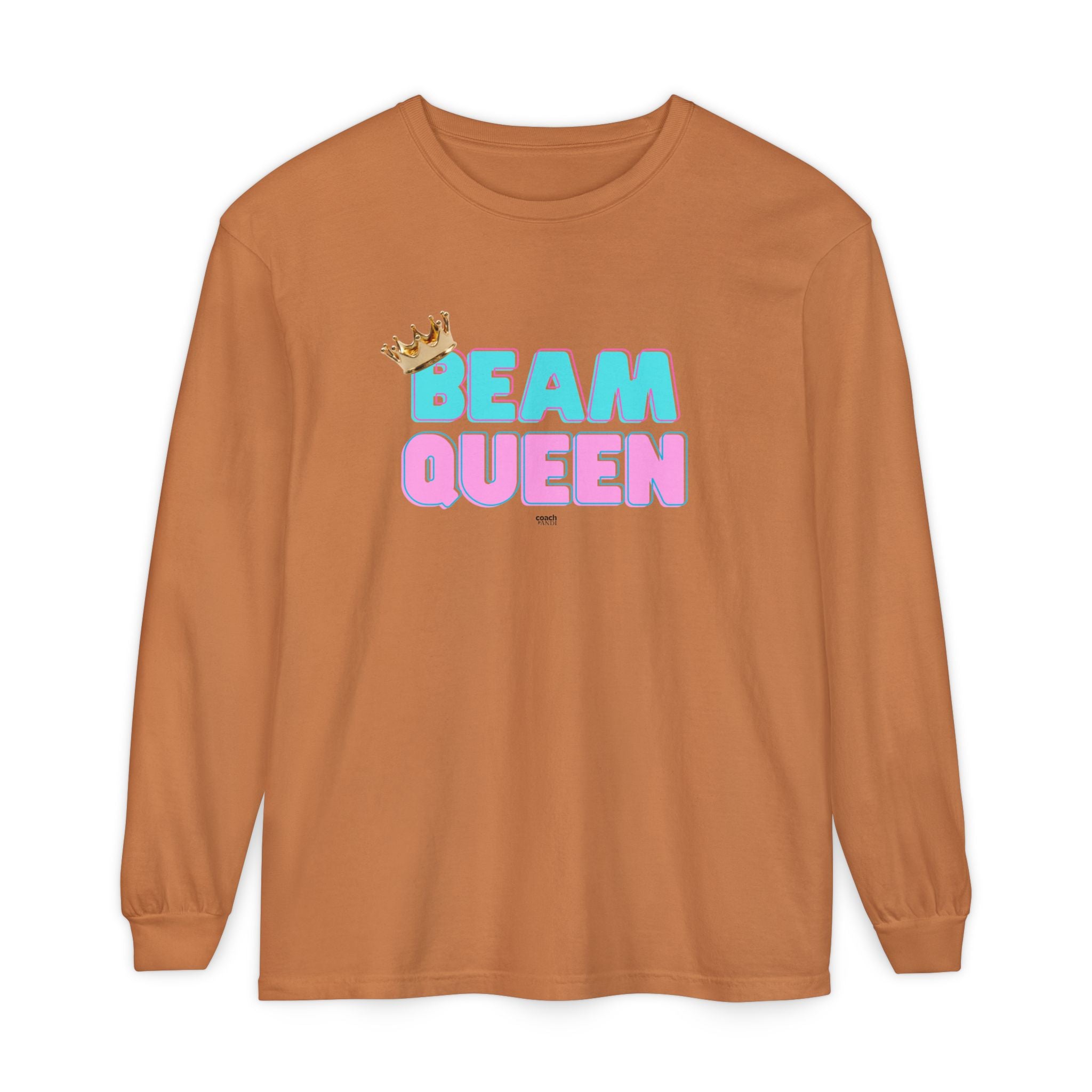 Beam Queen - Aqua/Pink (Adult Longsleeve Shirt)