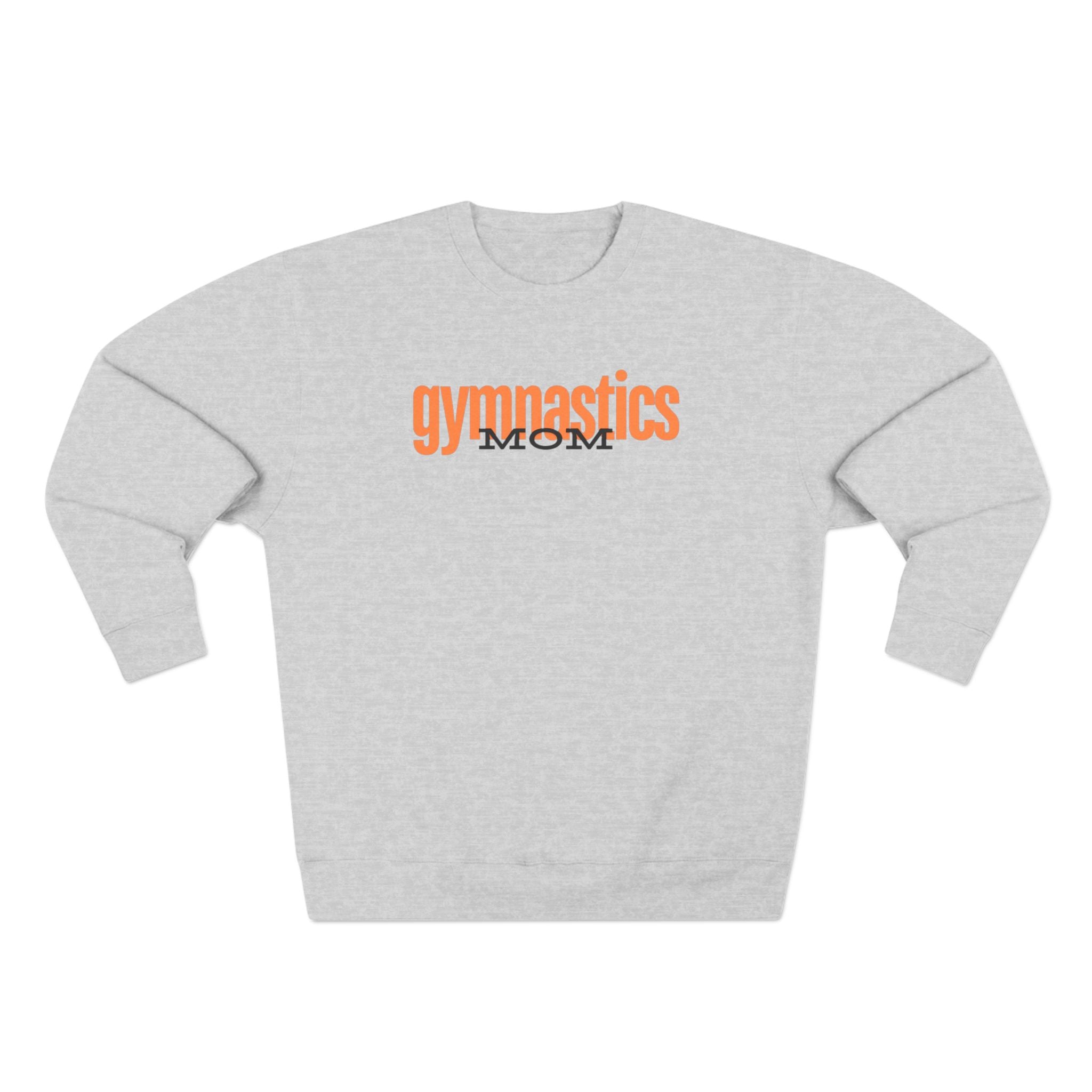 Gymnastics Mom-Orange (Adult Crewneck)