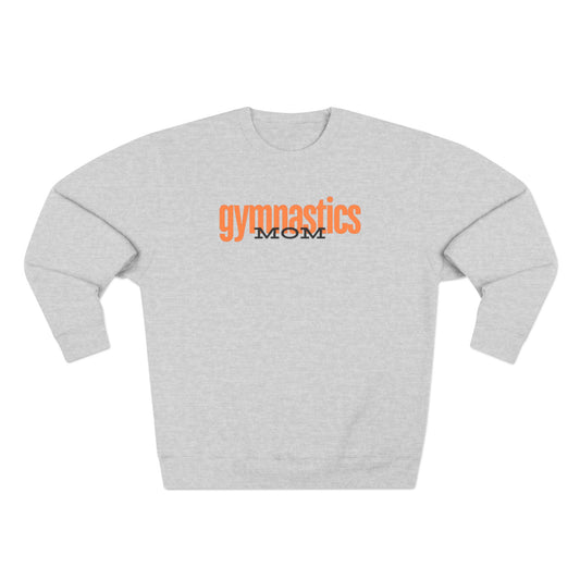 Gymnastics Mom-Orange (Adult Crewneck)