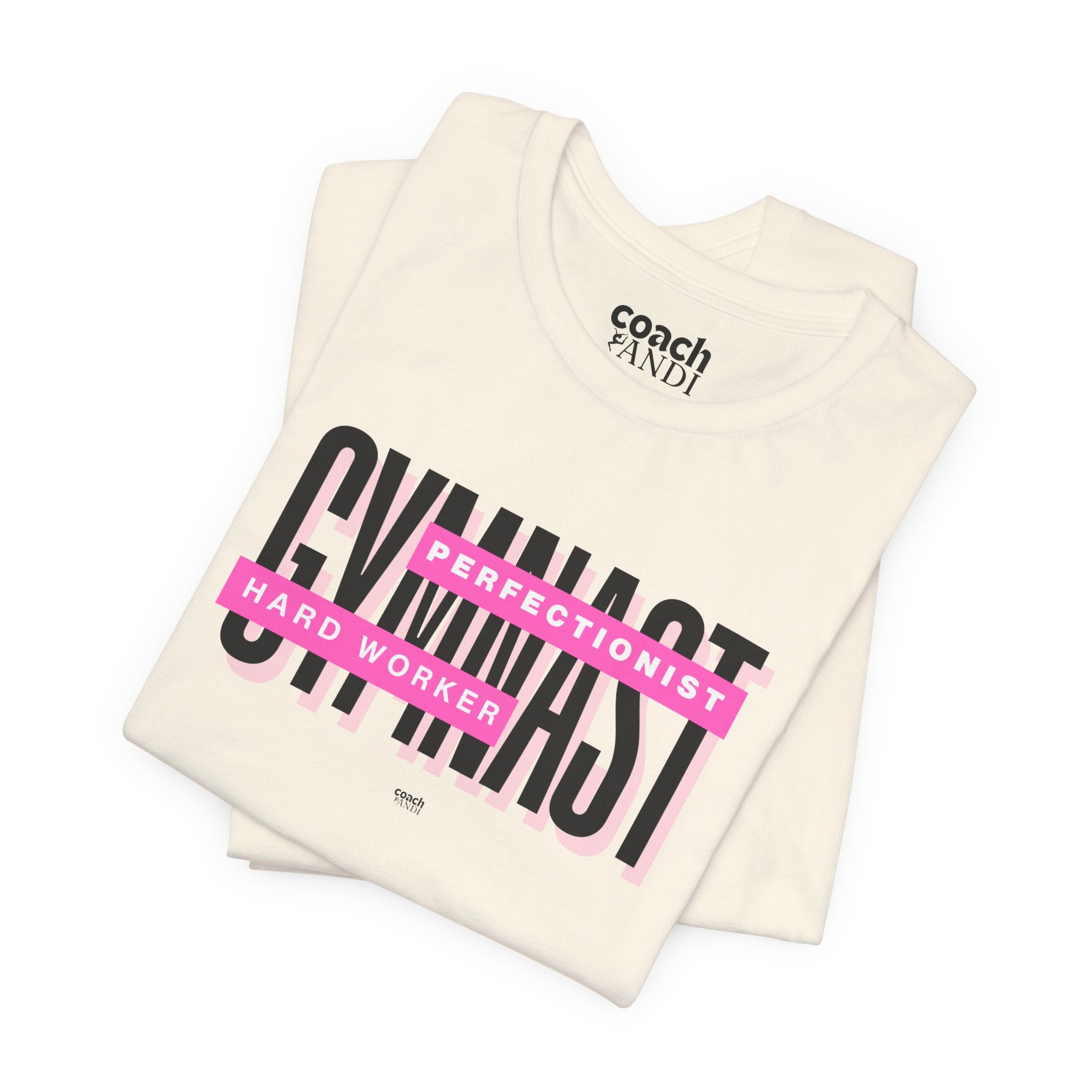 Gymnast Hard Worker Tshirt - Pink (Adult)
