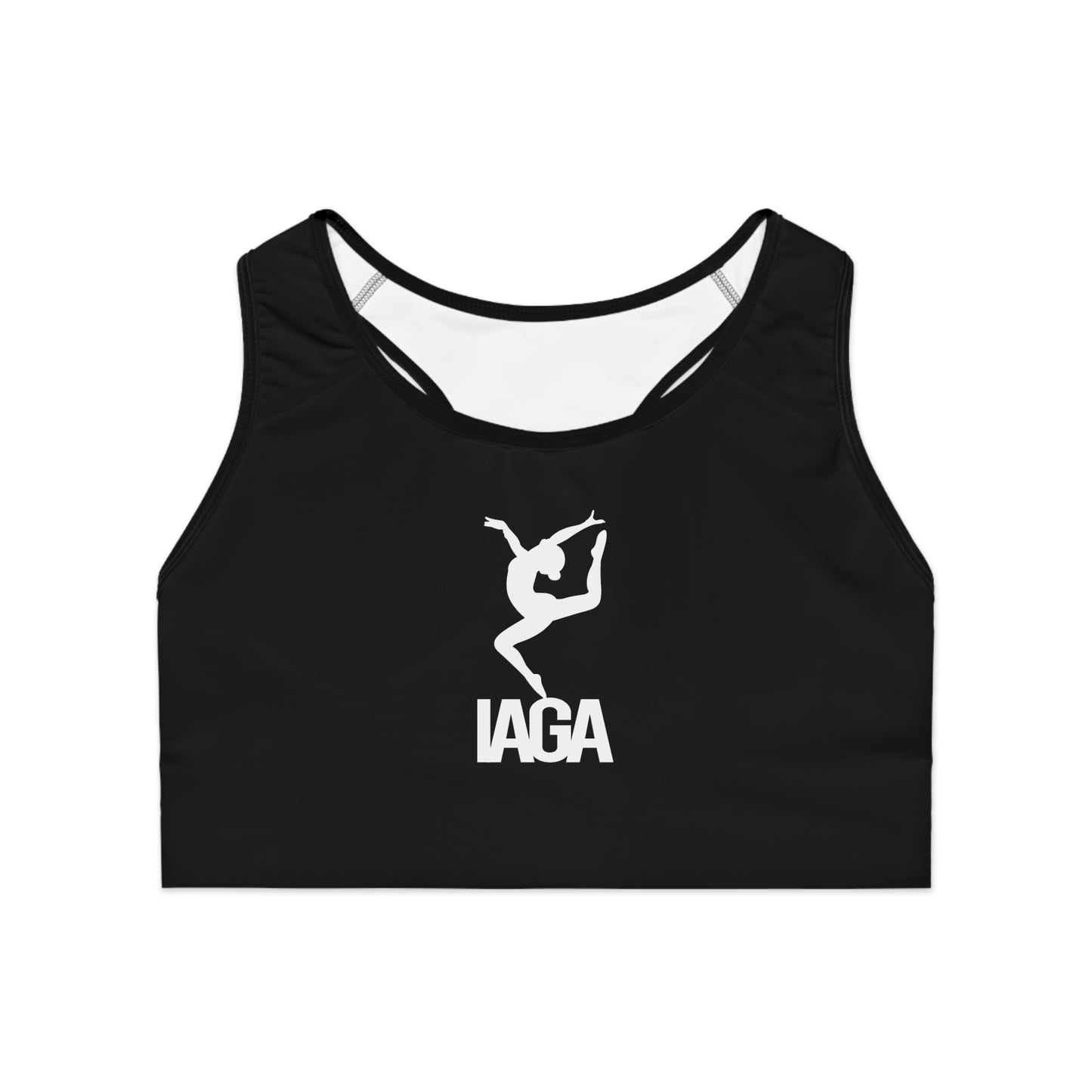 IAGA Team-Black (Sports Bra (AOP)