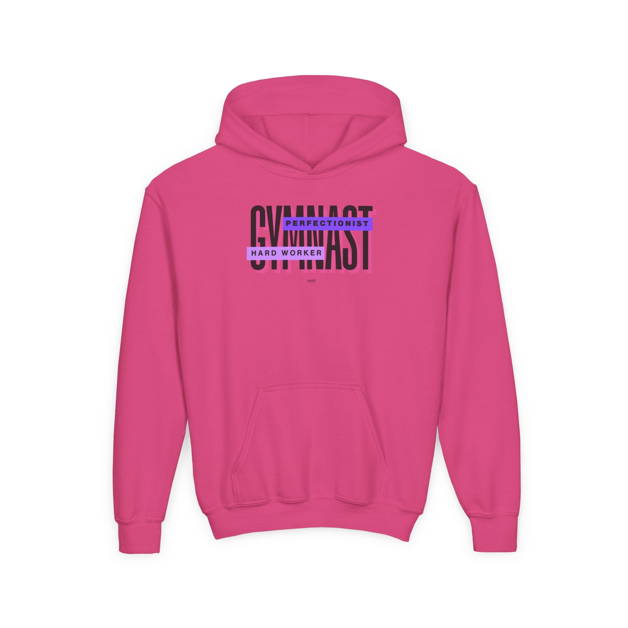 Gymnast Hard Worker Hoodie - Purple (Youth)