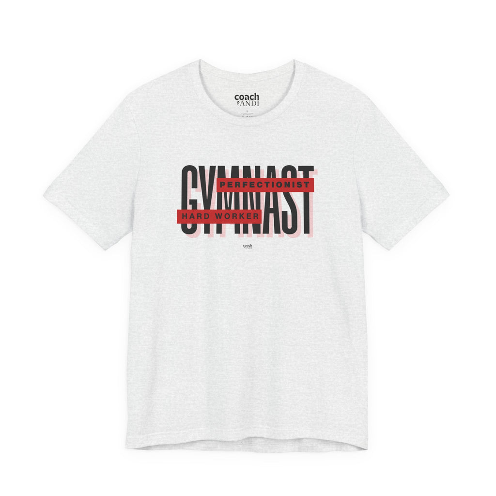 Gymnast Hard Worker Tshirt - Red (Adult)