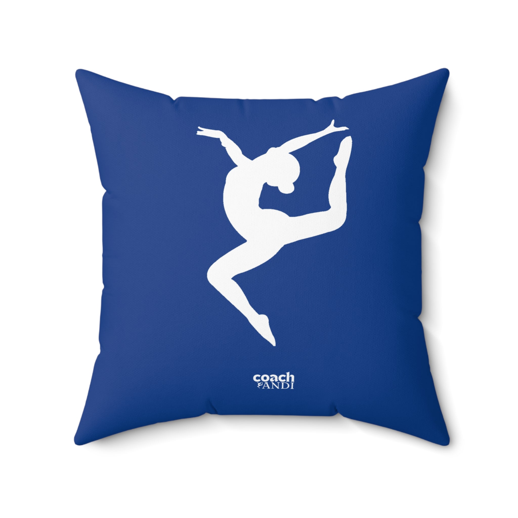Always Be A Gymnast-Blue (Spun Polyester Square Pillow)