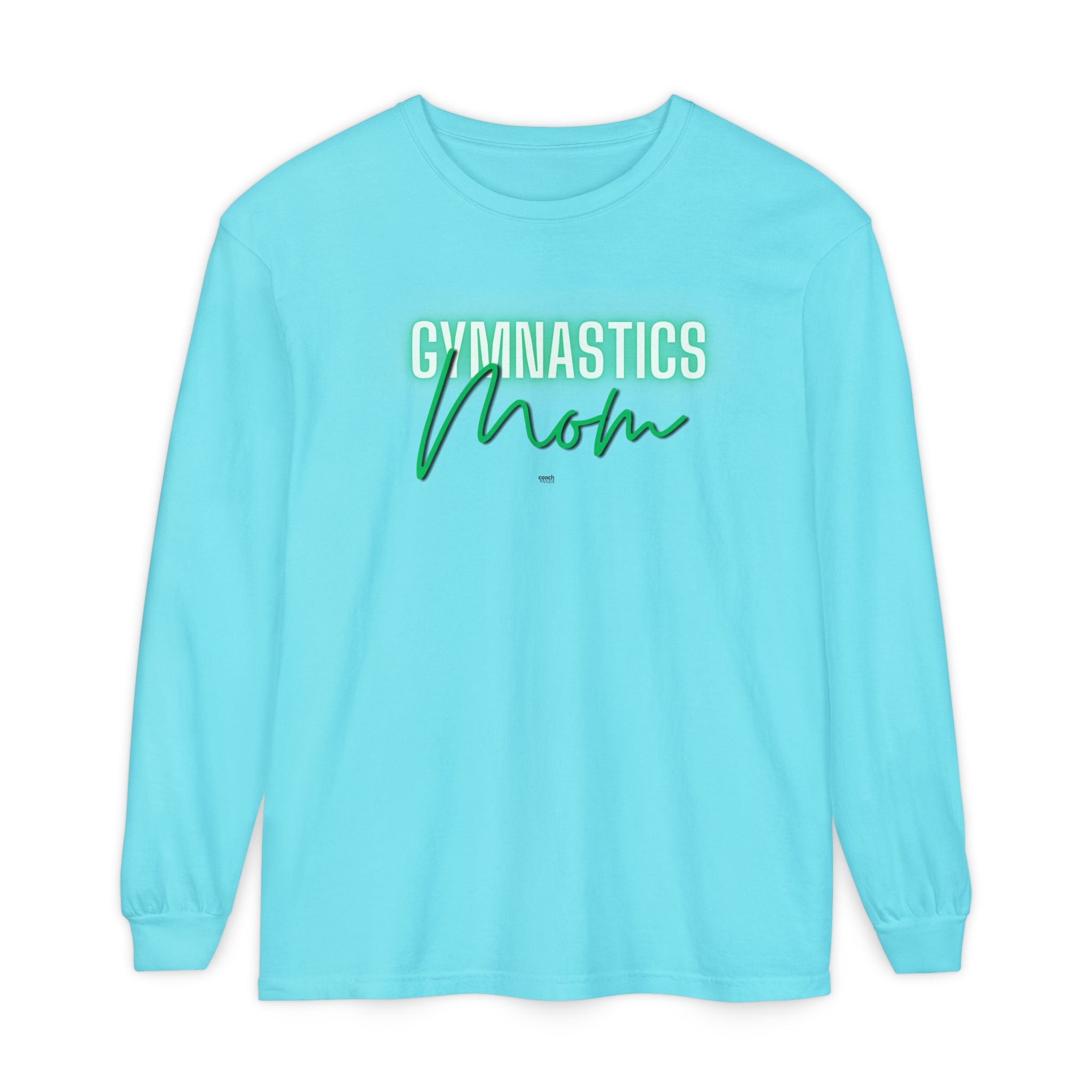 Glow Gym Mom Long Sleeve Shirt - Green (Adult)