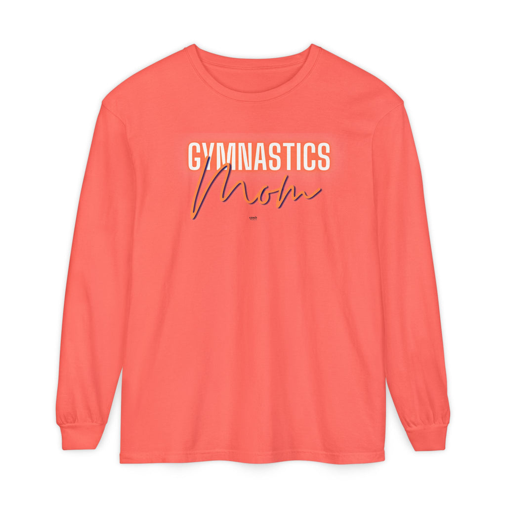 Glow Gym Mom Long Sleeve Shirt - Orange/Blue (Adult)
