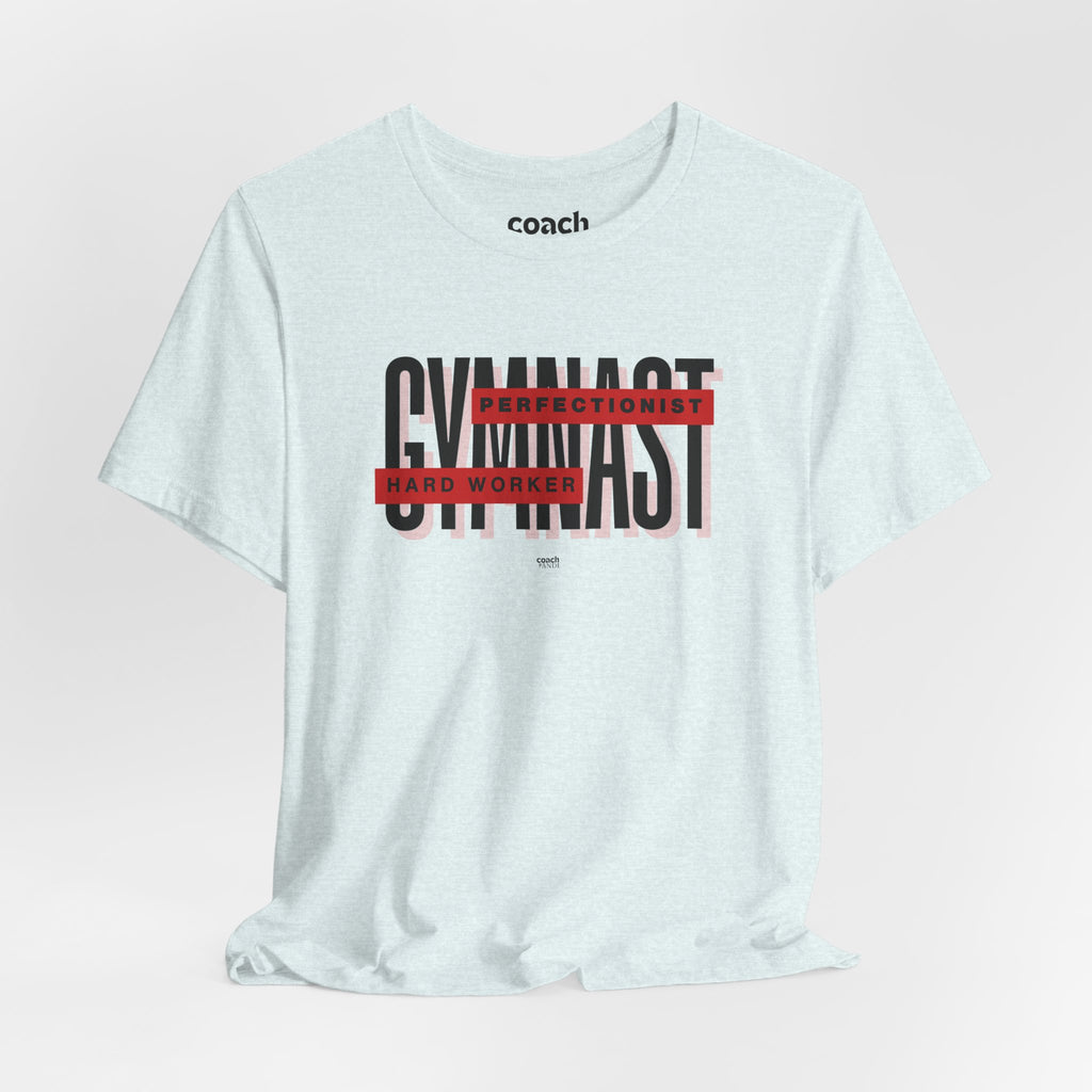 Gymnast Hard Worker Tshirt - Red (Adult)