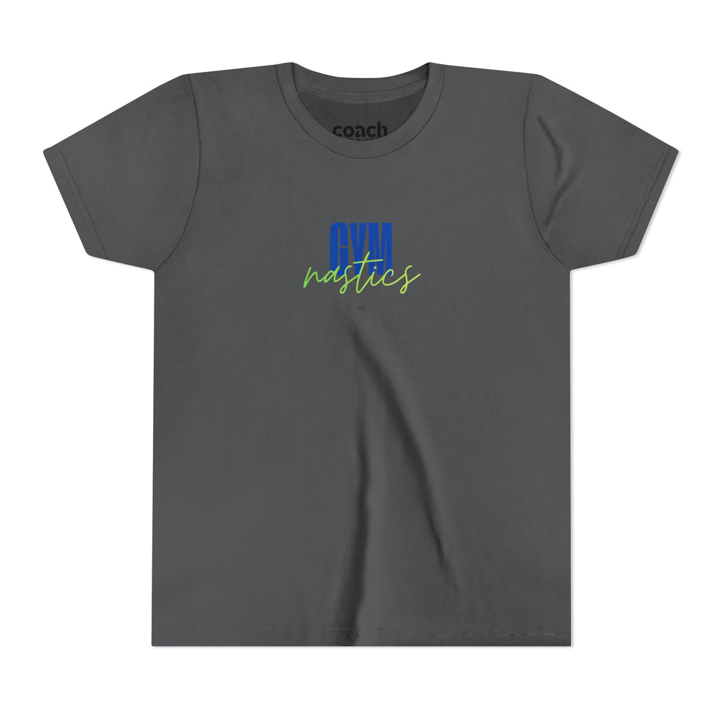 GYMnastics Short Sleeve Tee - Blue/Lime (Youth)