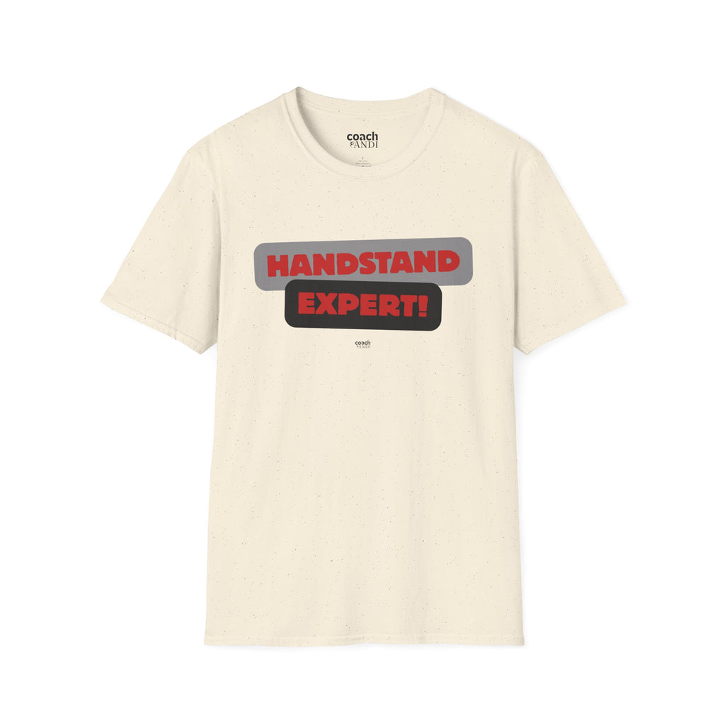 Handstand Expert Tshirt - Red/Black (Adult)