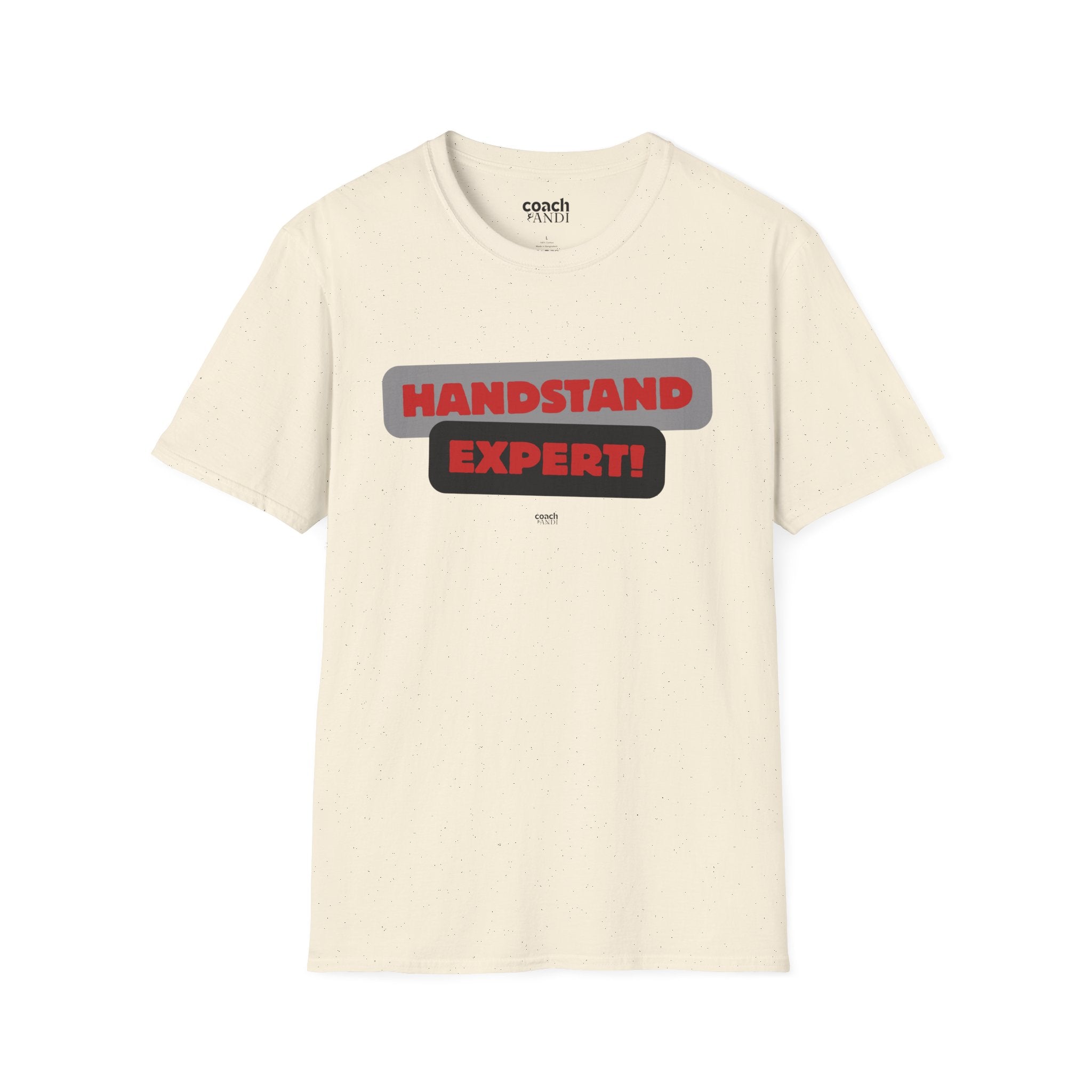 Handstand Expert Tshirt - Red/Black (Adult)