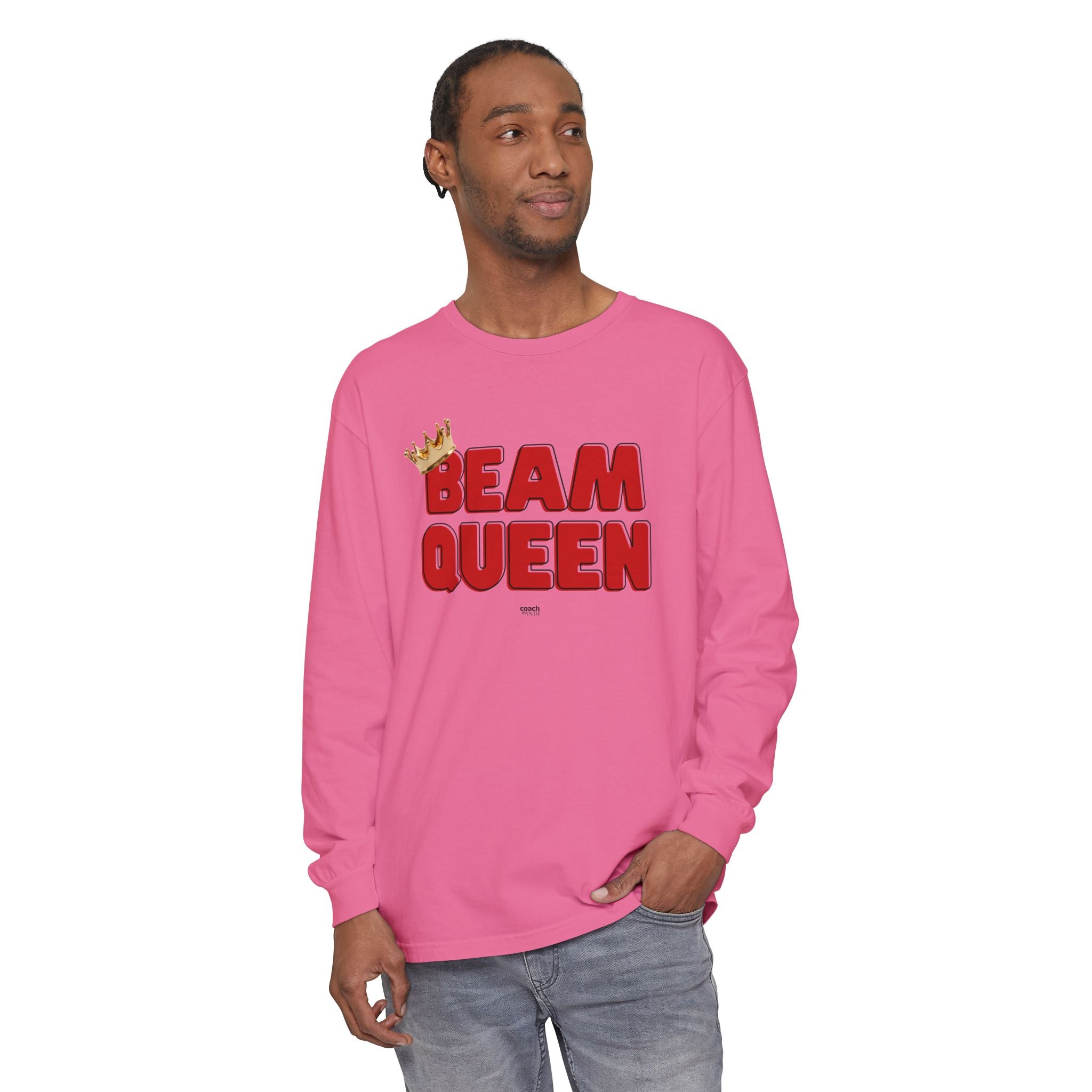 Beam Queen - Red/Black (Adult Long Sleeve Shirt)