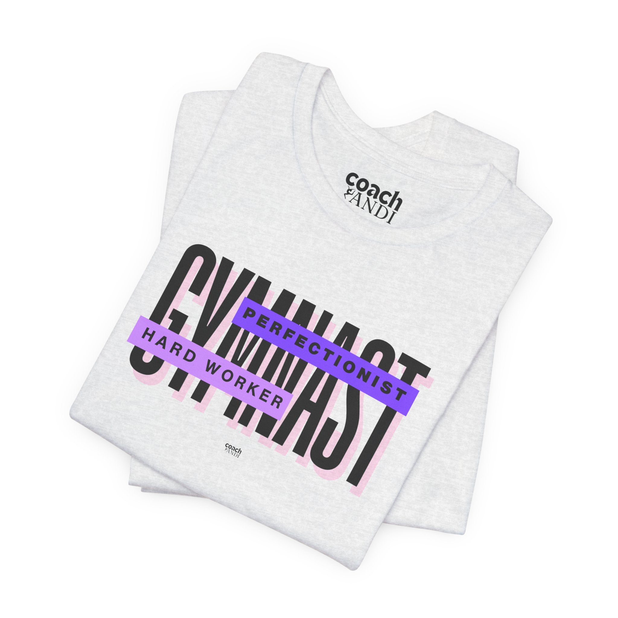 Gymnast Hard Worker Tshirt - Purple (Adult)