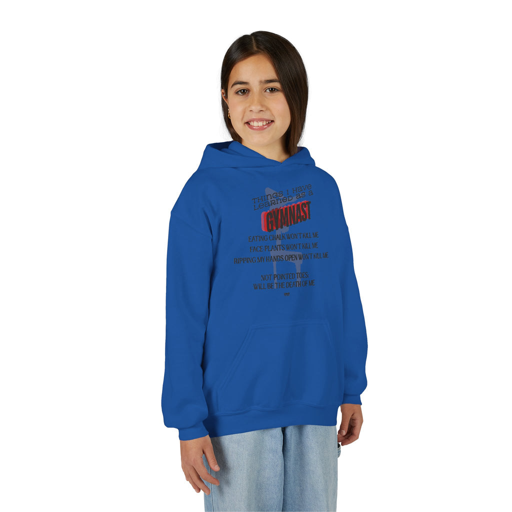 Things I learned as a Gymnast Hoodie - Red (Youth)