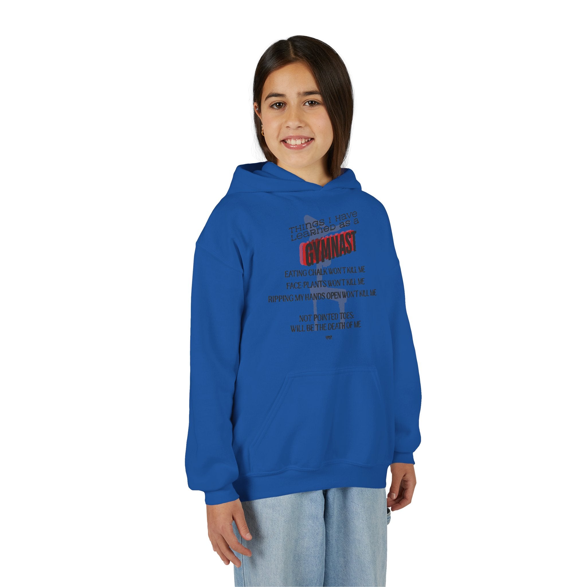 Things I learned as a Gymnast Hoodie - Red (Youth)