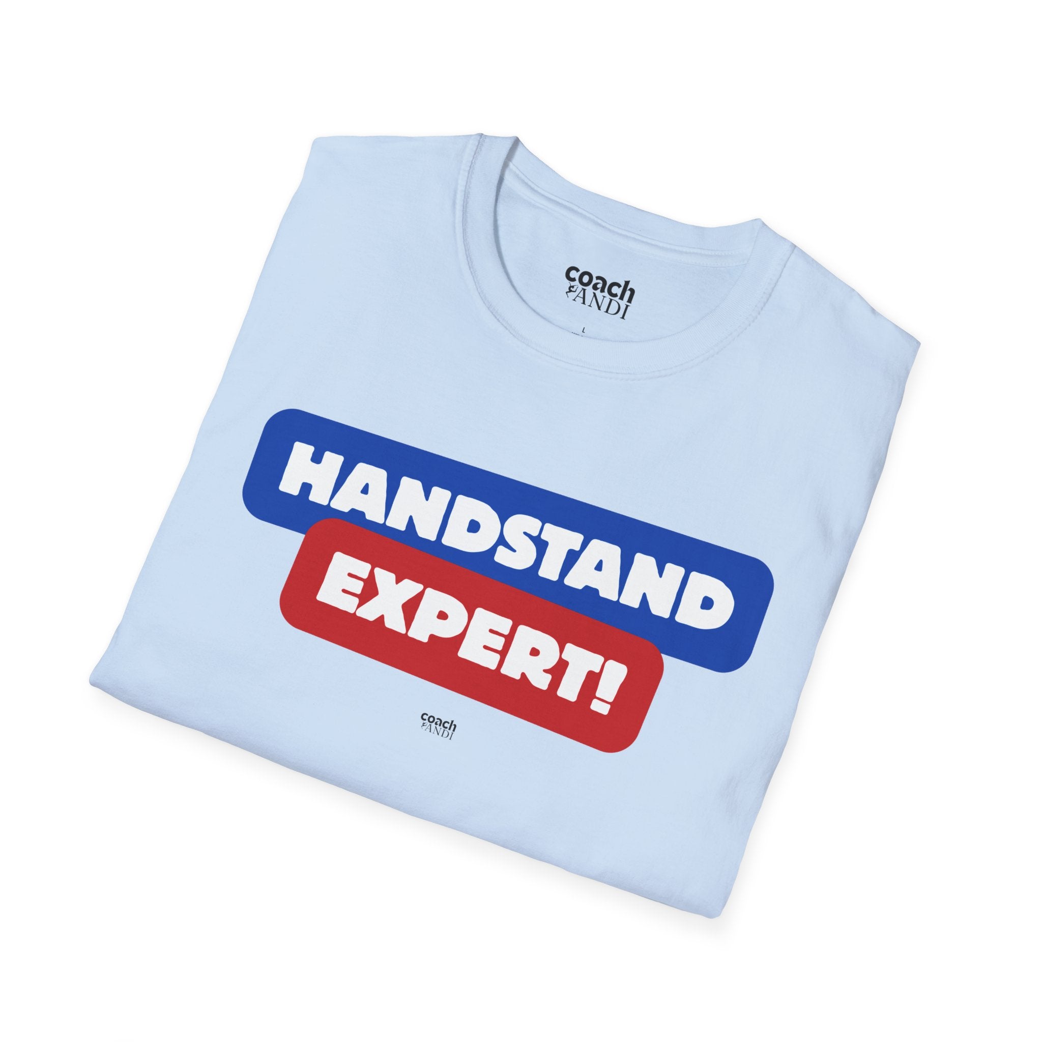 Handstand Expert Tshirt - Red/Blue (Adult)