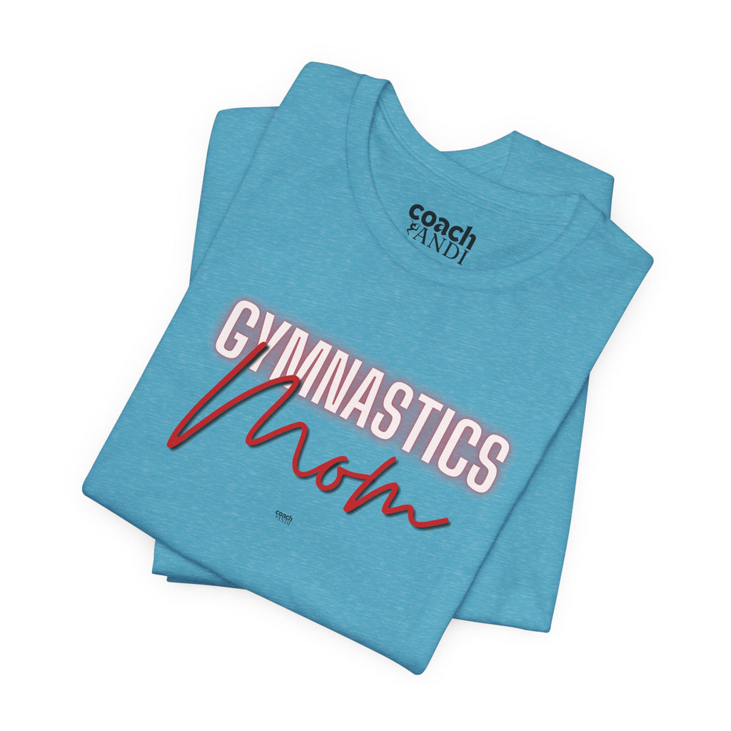 Glow Gym Mom Tshirt - Red (Adult)
