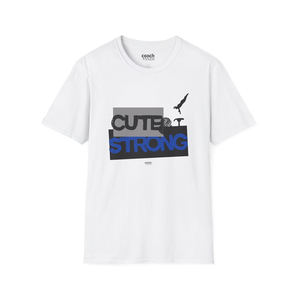 Cute & Strong Tshirt - Purple/Black (Adult)