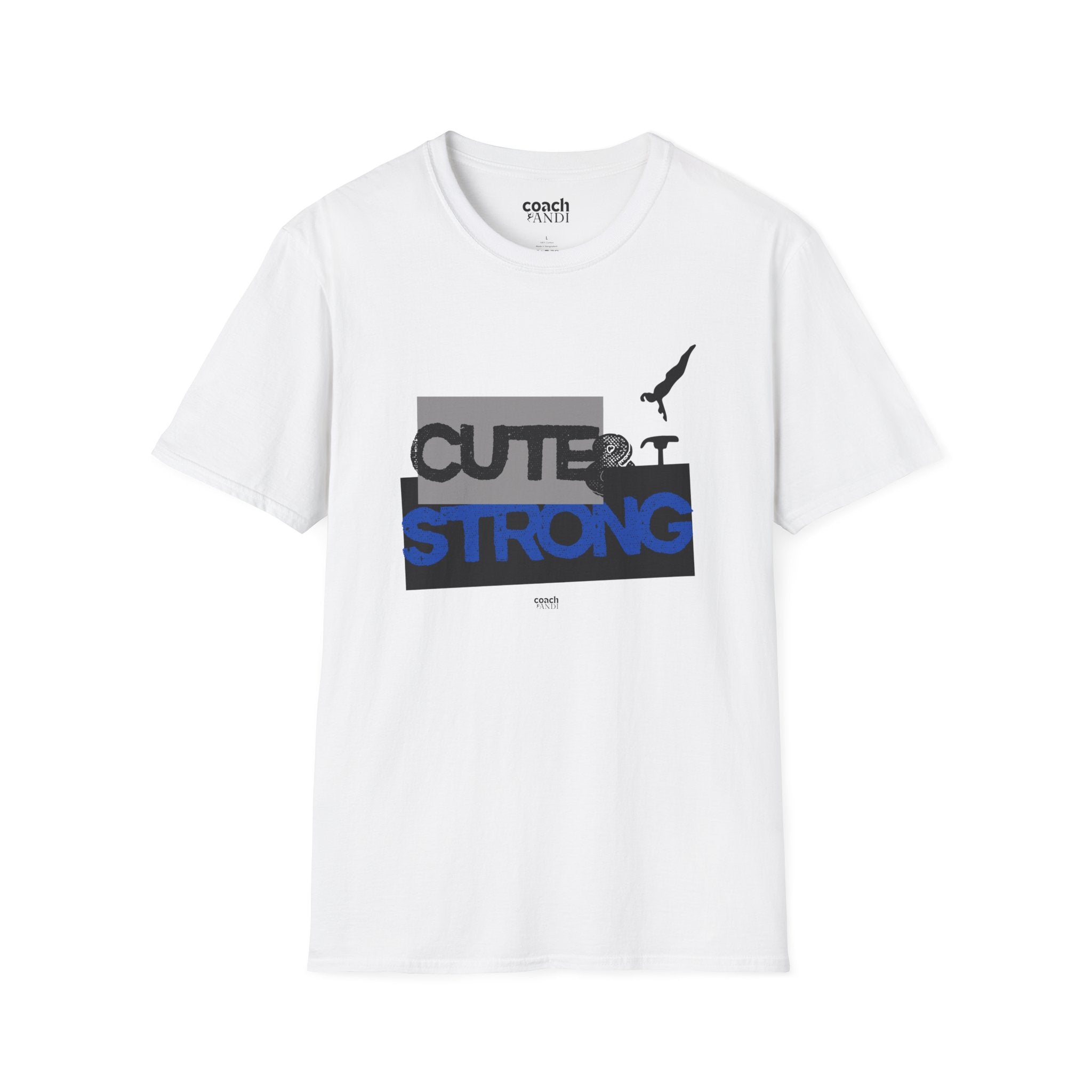 Cute & Strong Tshirt - Purple/Black (Adult)