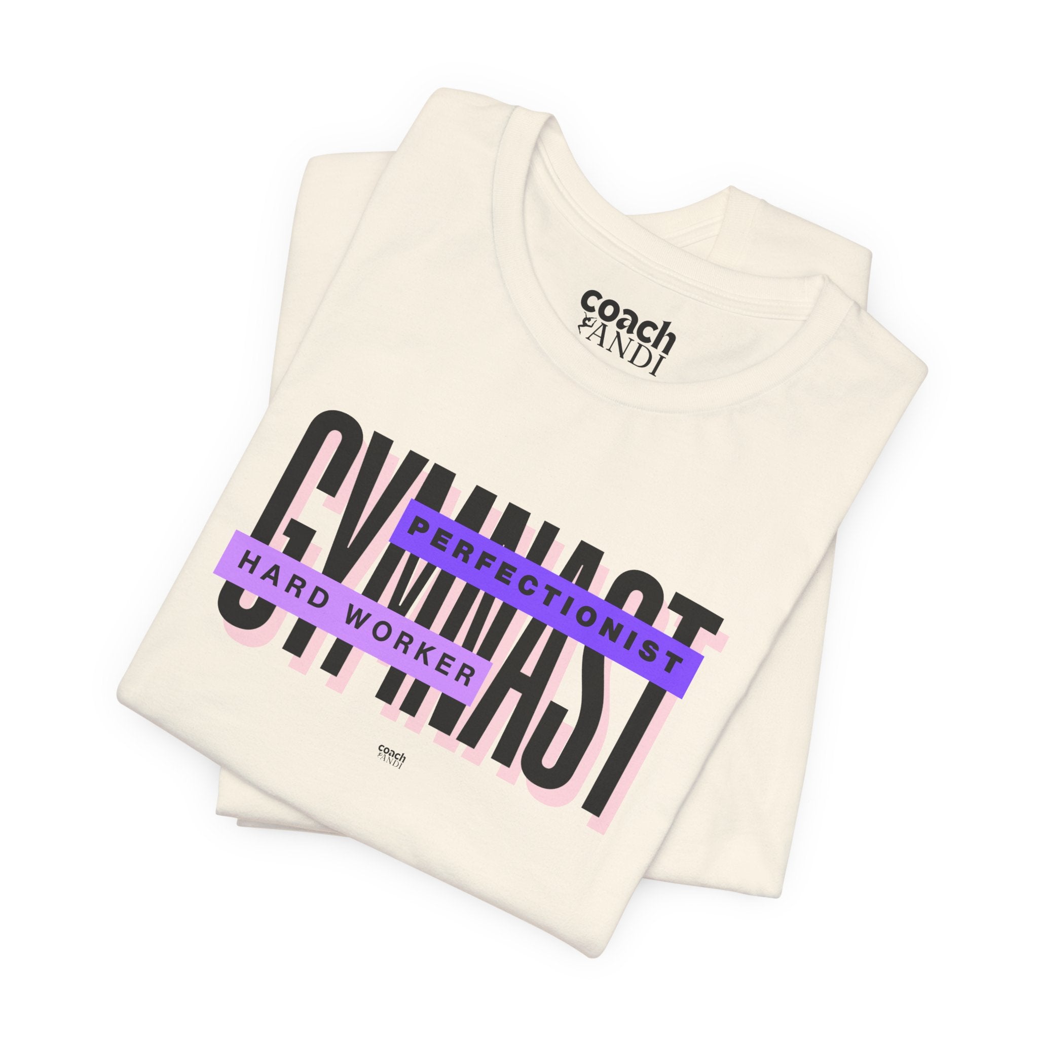 Gymnast Hard Worker Tshirt - Purple (Adult)