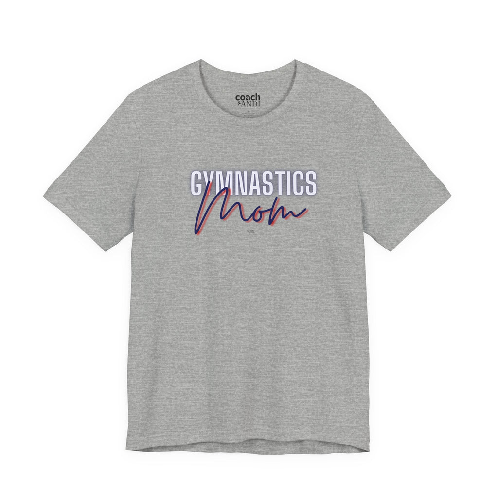 Glow Gym Mom Tshirt - Blue/Red (Adult)
