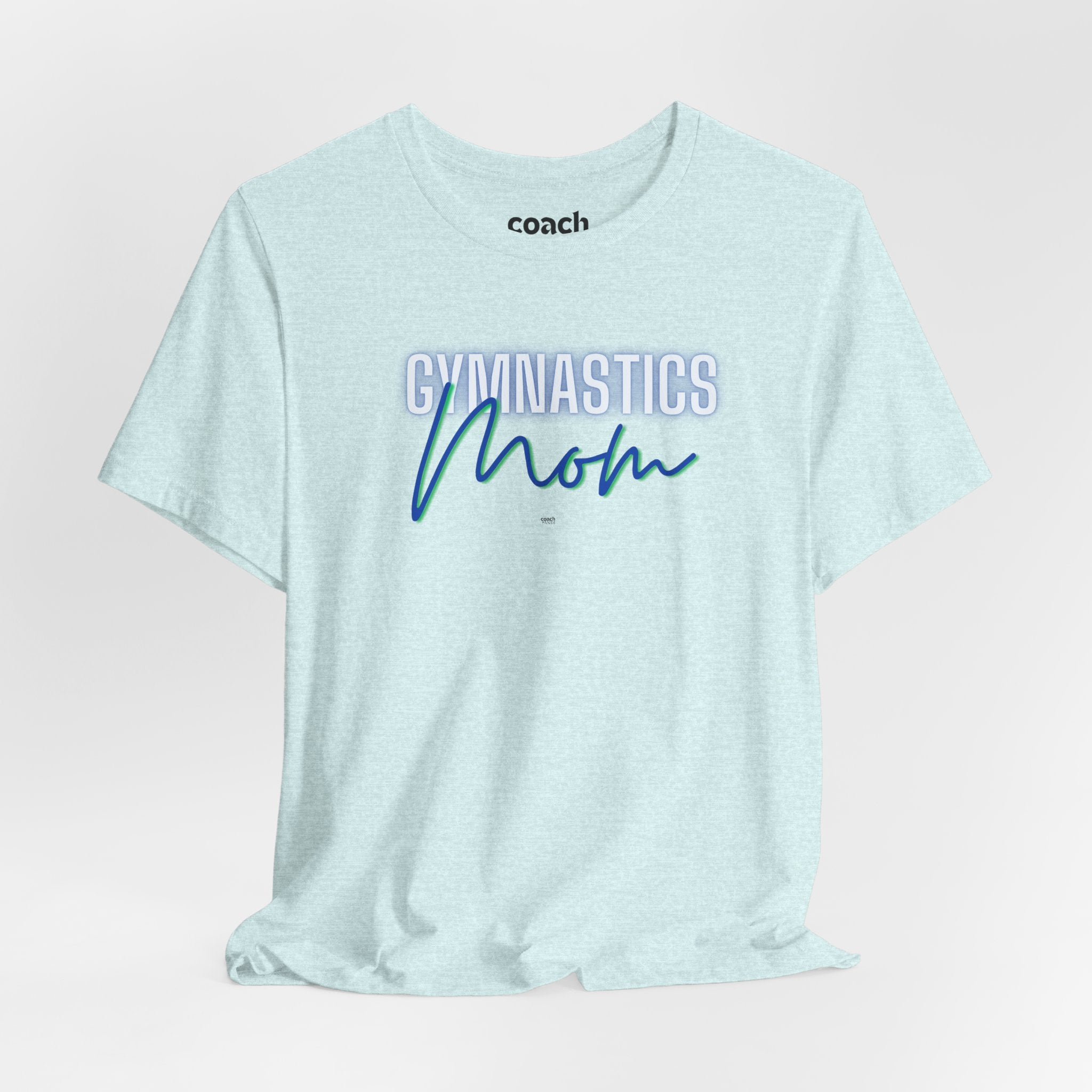 Glow Gym Mom Tshirt - Blue/Green (Adult)
