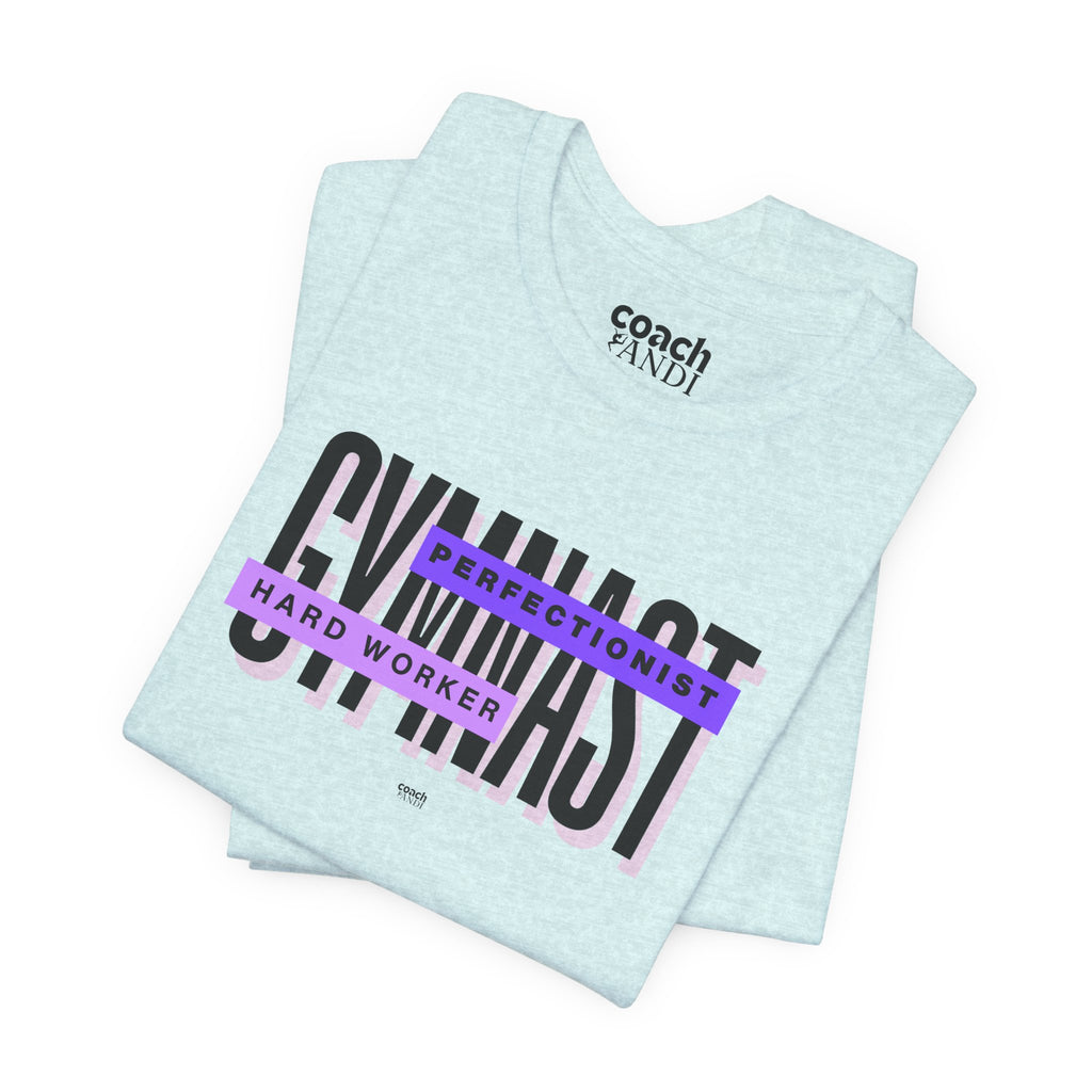 Gymnast Hard Worker Tshirt - Purple (Adult)