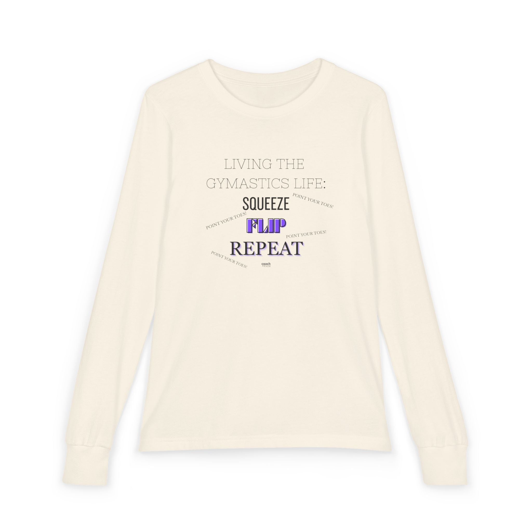 Squeeze Flip REPEAT Long Sleeve Shirt -Purple (Youth)