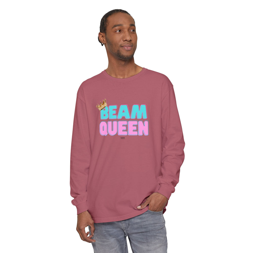 Beam Queen - Aqua/Pink (Adult Longsleeve Shirt)
