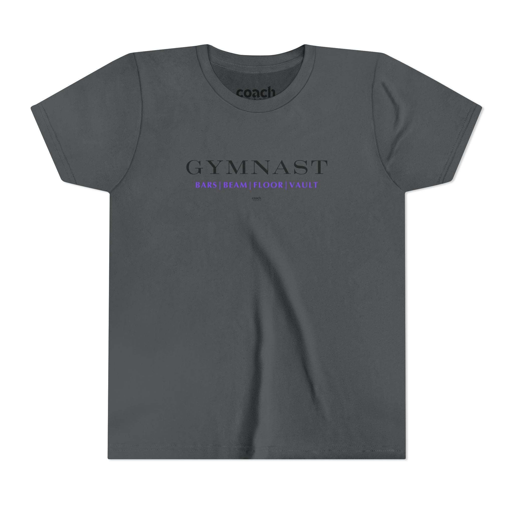 GYMNAST (Bars Beam Floor Vault) Tshirt - Purple (Youth)