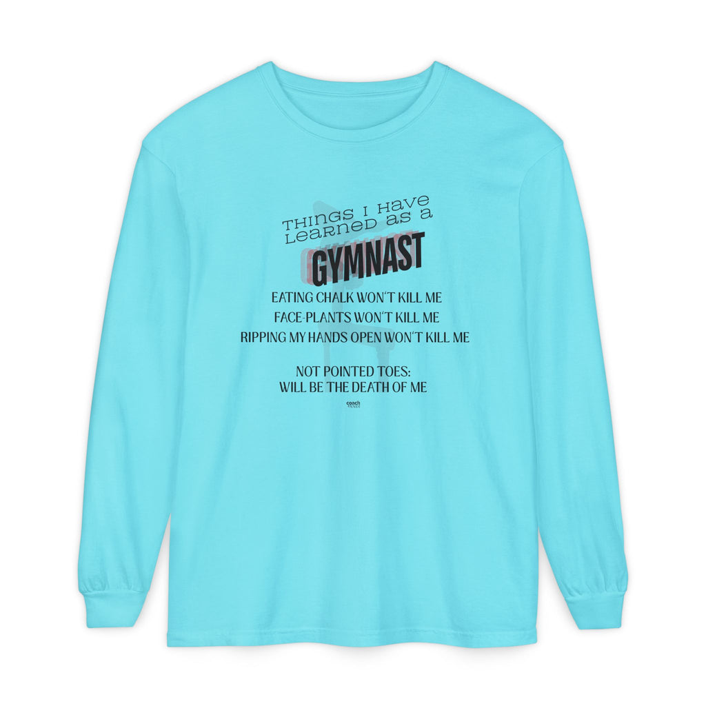 Things I Learned as a Gymnast Long Sleeve Shirt - Red (Adult)