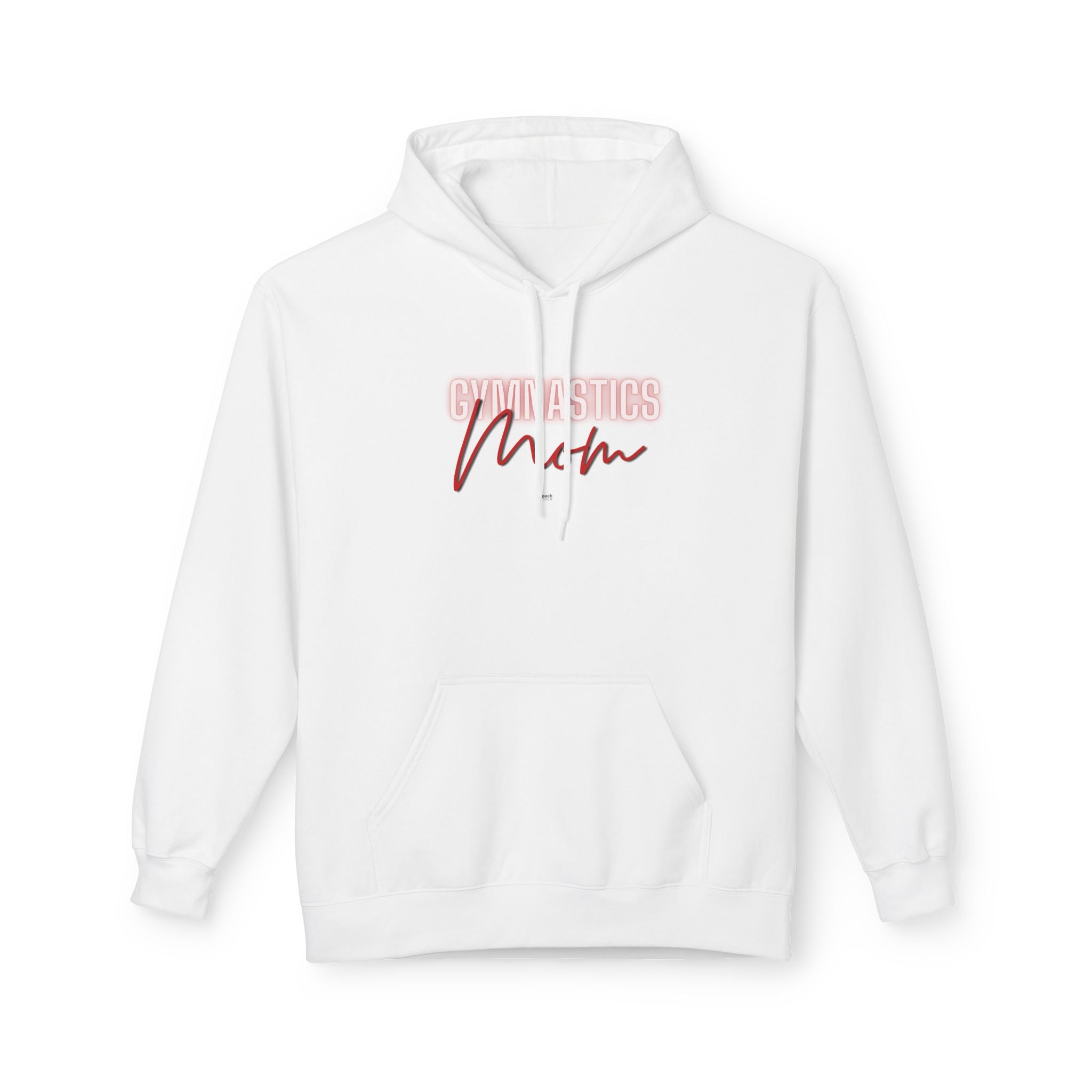 Glow Gym Mom Hoodie- Red (Adult)