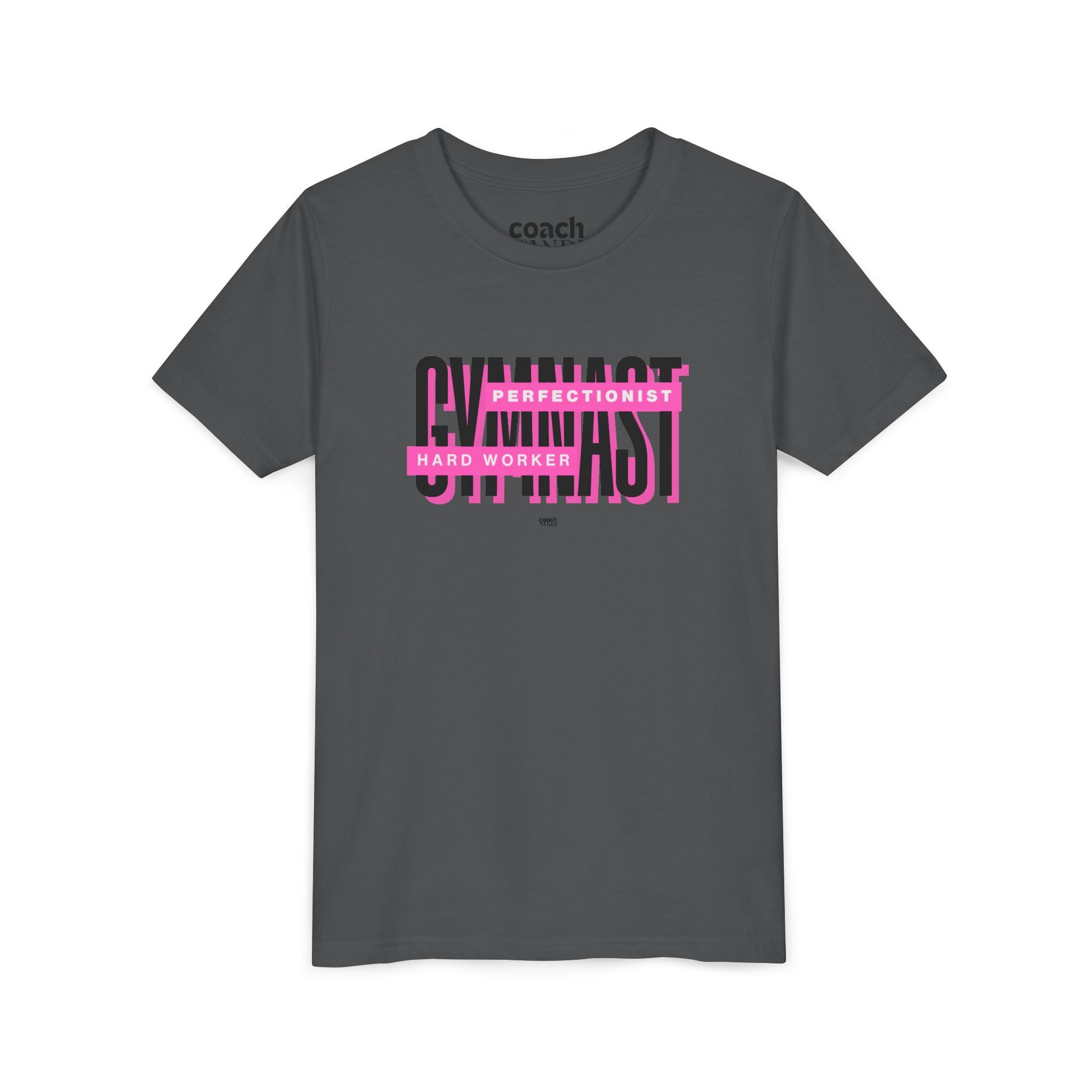 Gymnast Hard Worker Tshirt - Pink (Youth)
