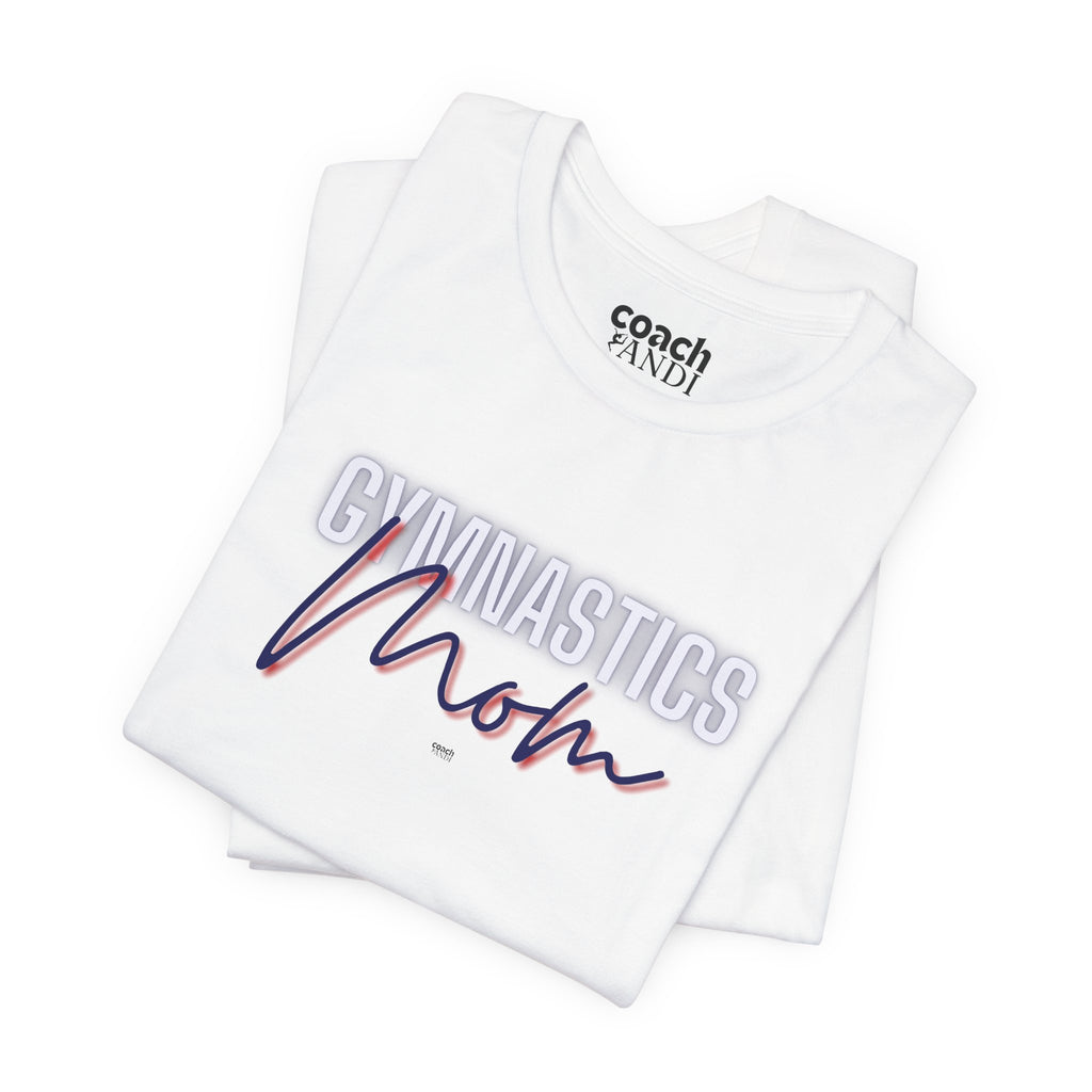 Glow Gym Mom Tshirt - Blue/Red (Adult)