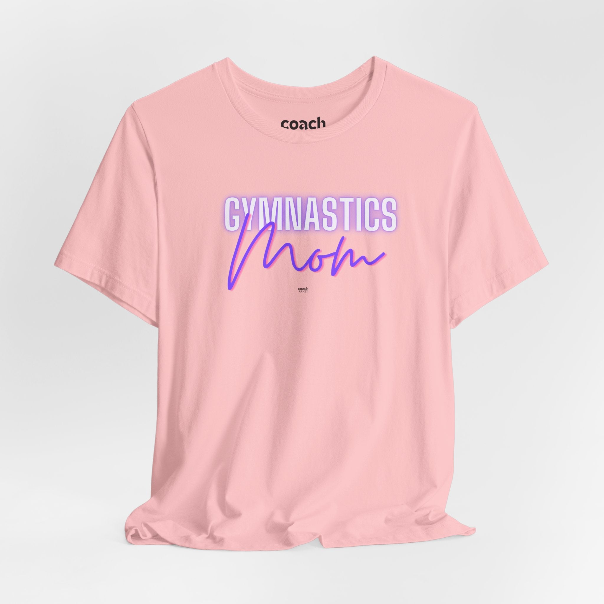 Glow Gym Mom Tshirt - Purple/Pink (Adult)