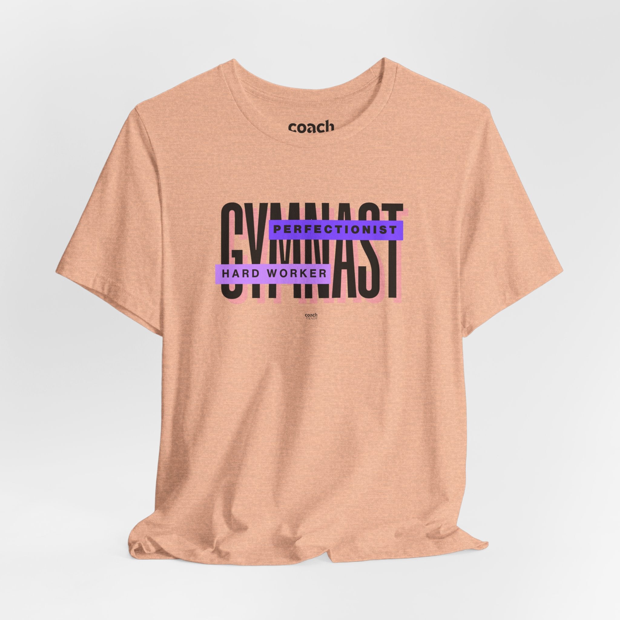 Gymnast Hard Worker Tshirt - Purple (Adult)