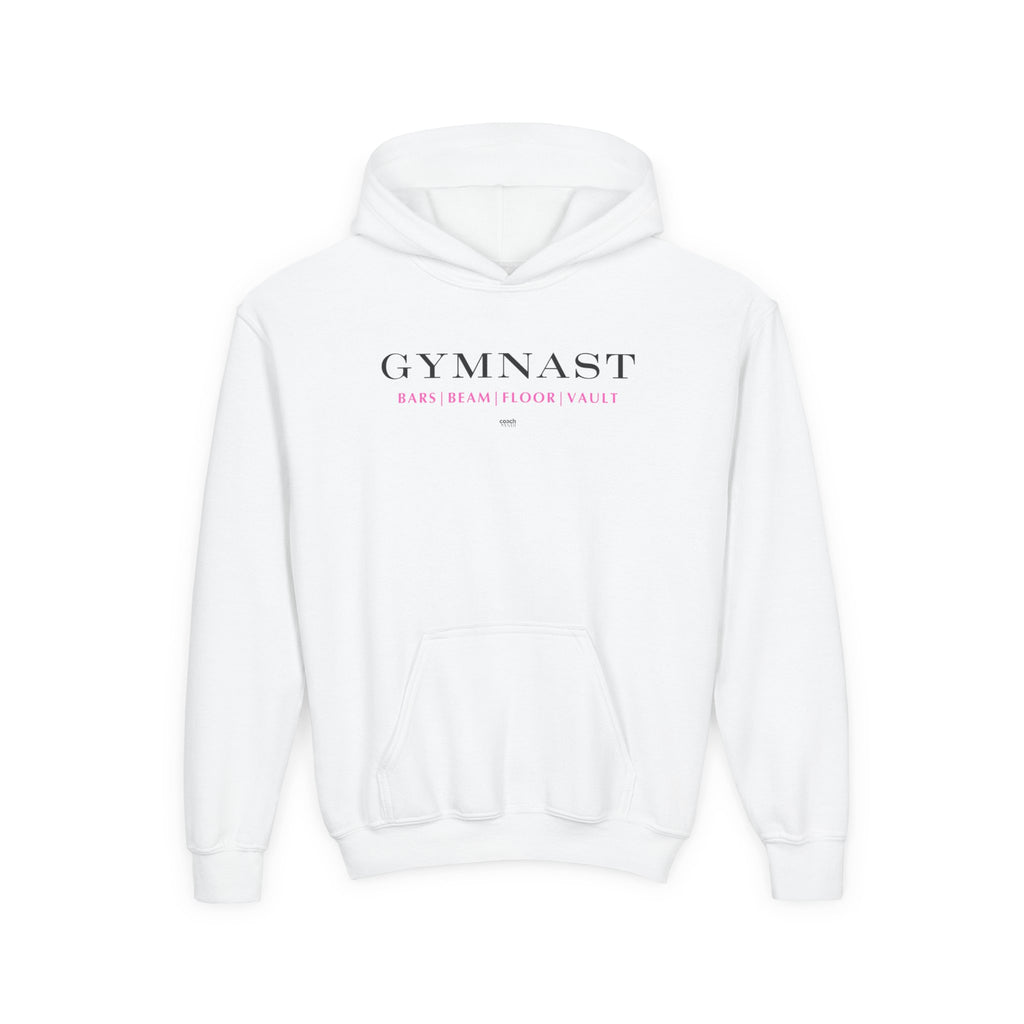 GYMNAST (Bars Beam Floor Vault) Hoodie - Pink (Youth)