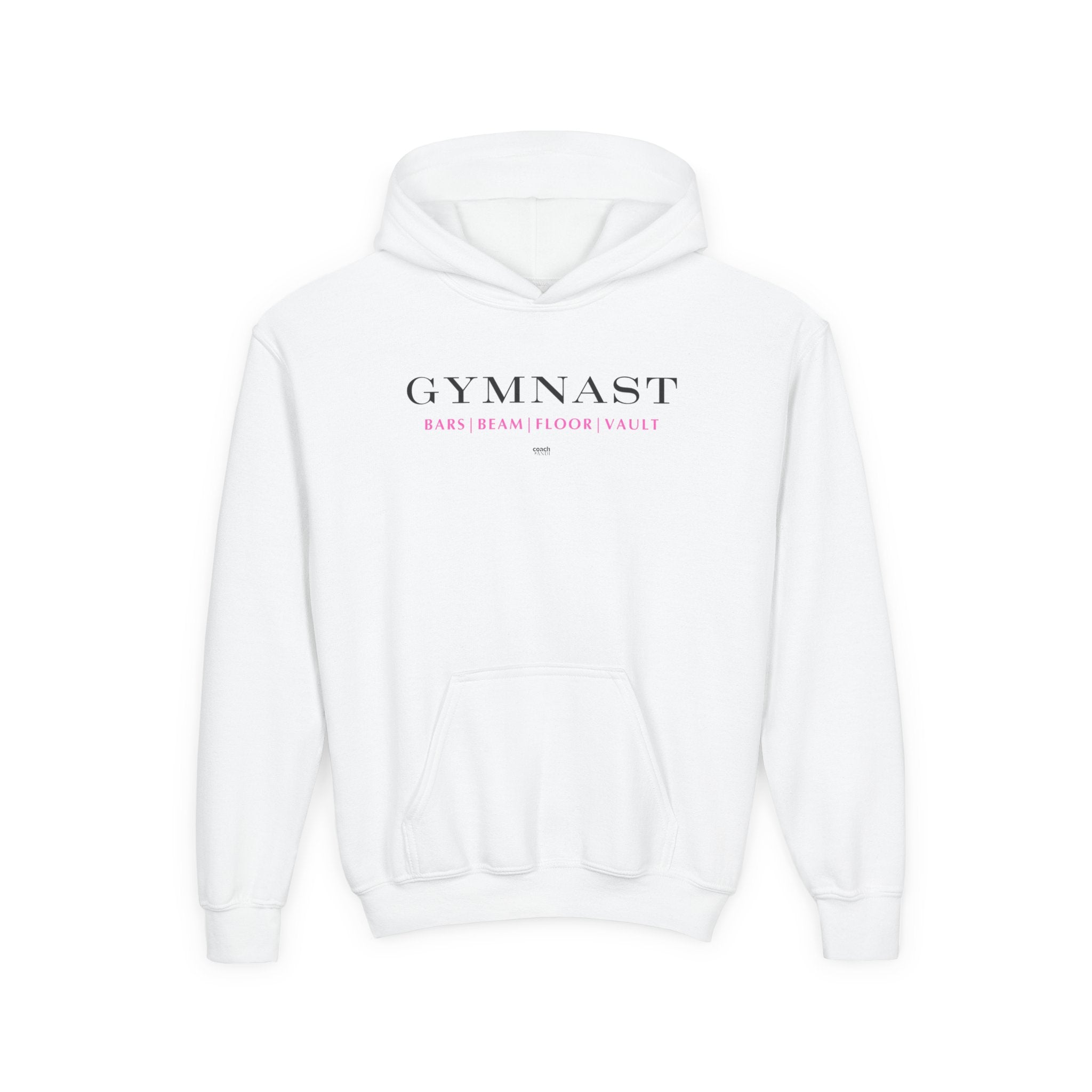 GYMNAST (Bars Beam Floor Vault) Hoodie - Pink (Youth)