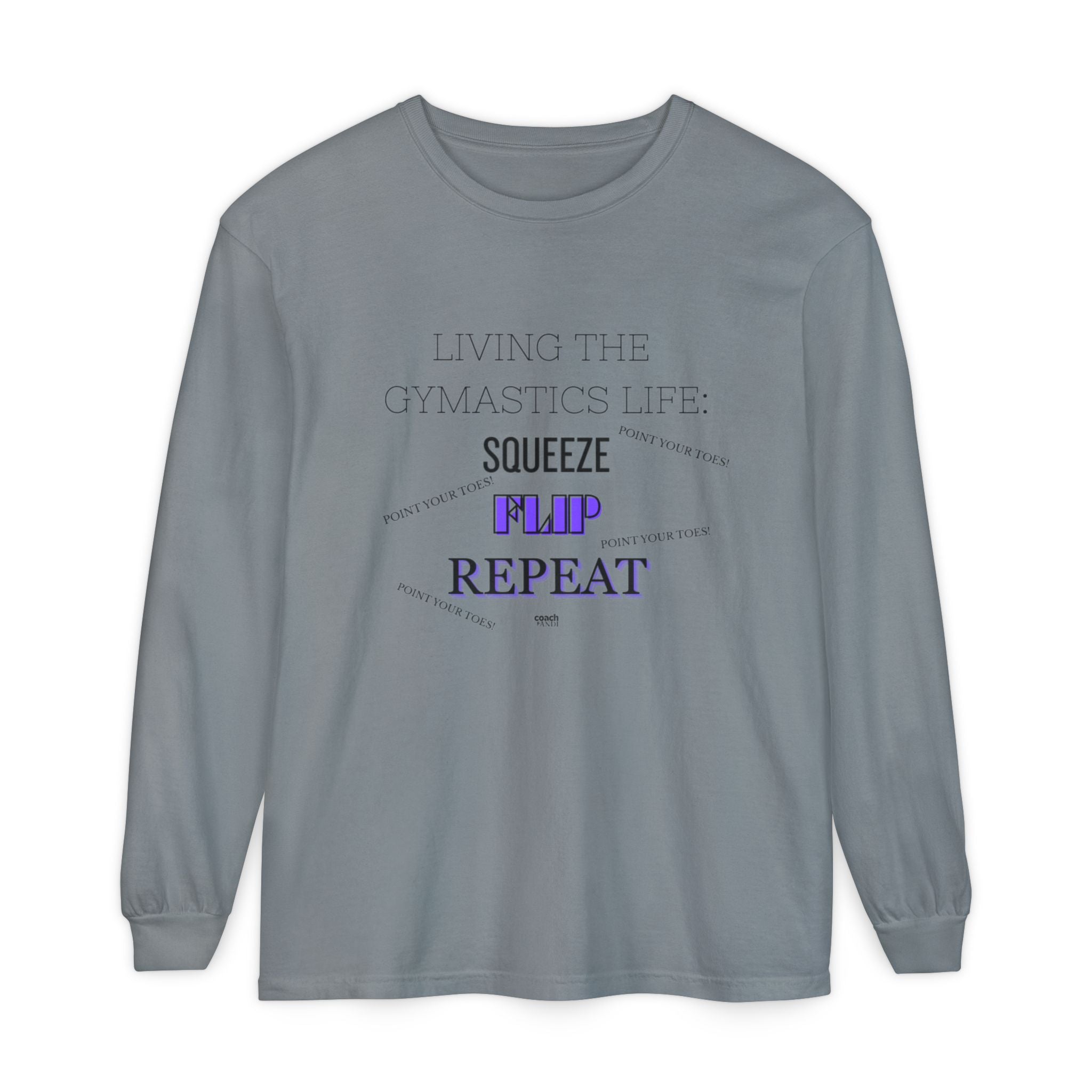 Squeeze Flip Repeat - Purple (Adult Longsleeve Shirt)
