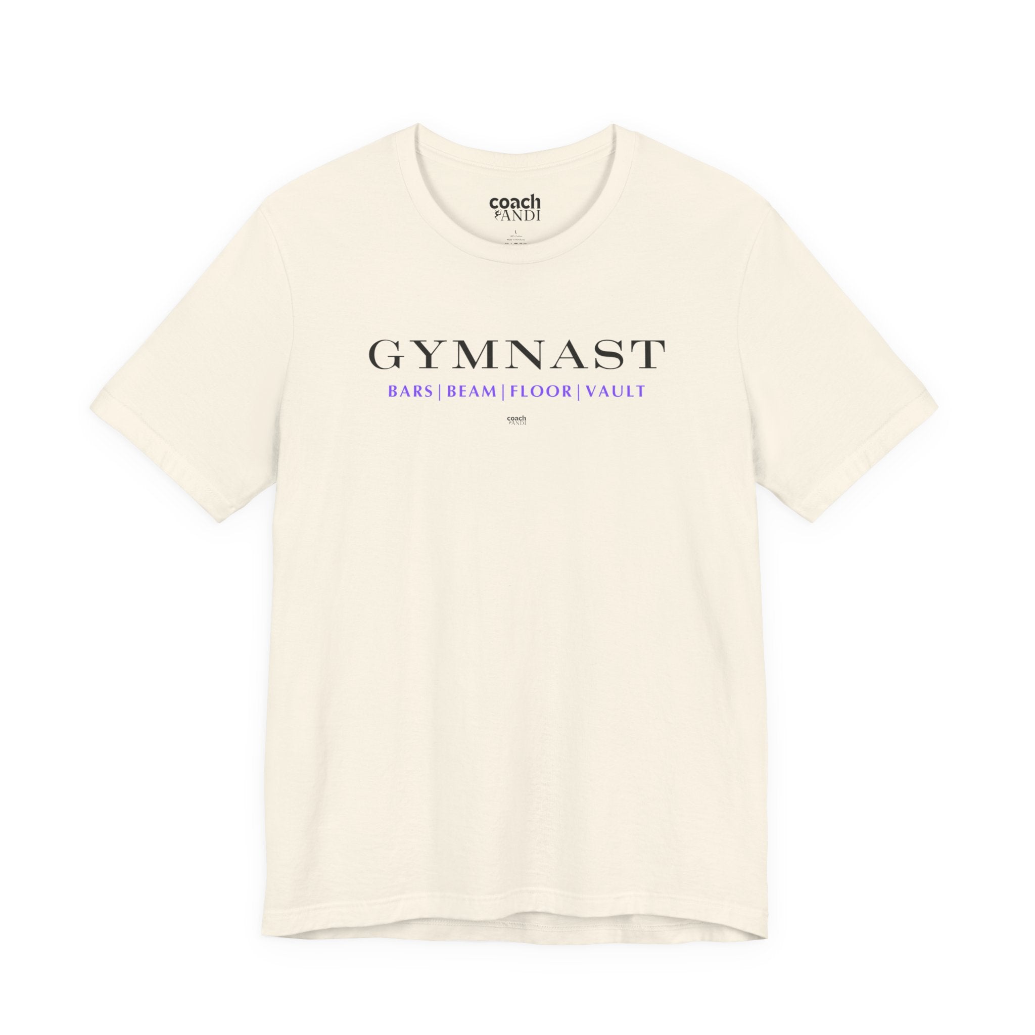 GYMNAST (Bars Beam Floor Vault) Tshirt - Purple (Adult)