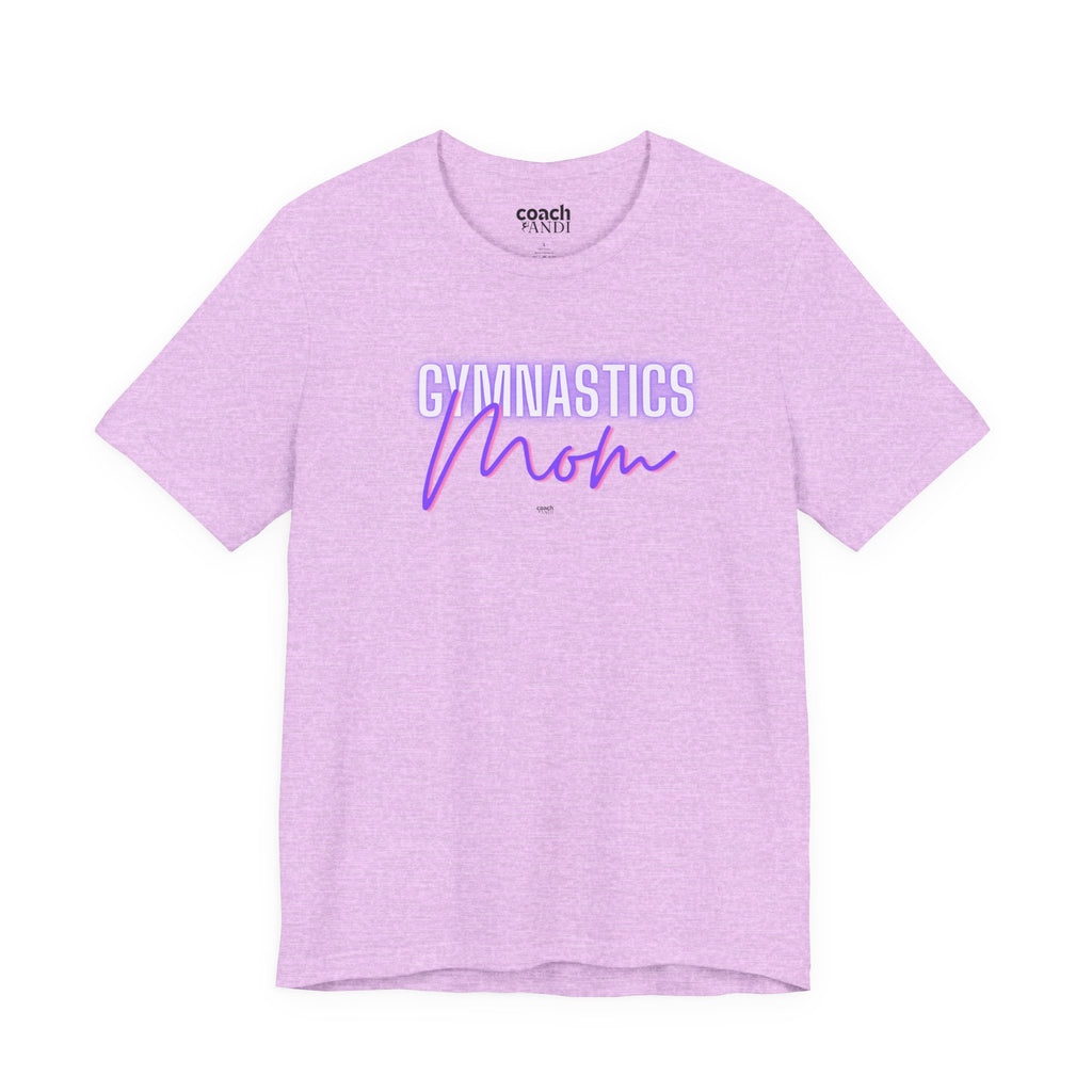 Glow Gym Mom Tshirt - Purple/Pink (Adult)