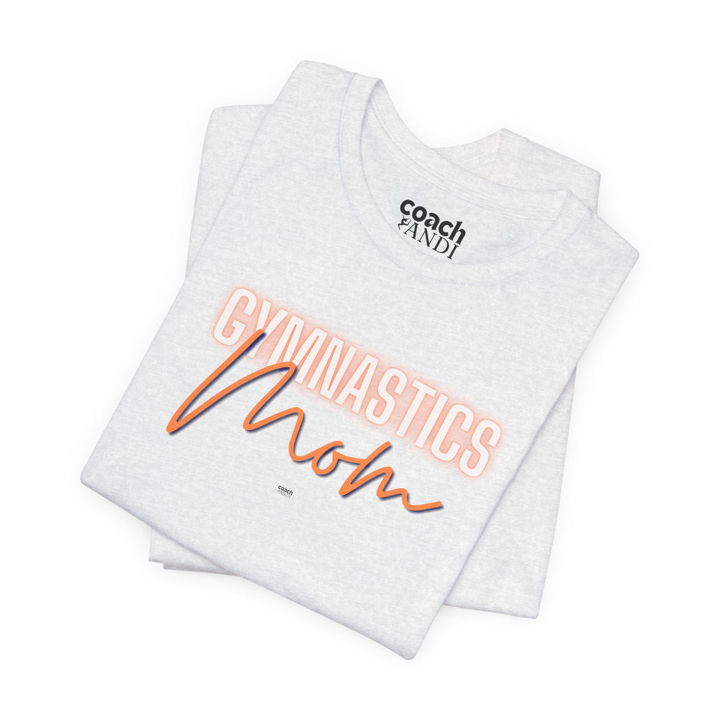 Glow Gym Mom Tshirt - Orange/Blue (Adult)