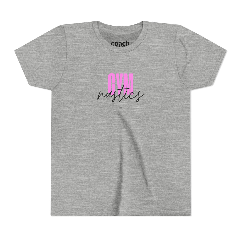 Gym-nastics Short Sleeve Tee - Pink (Youth)