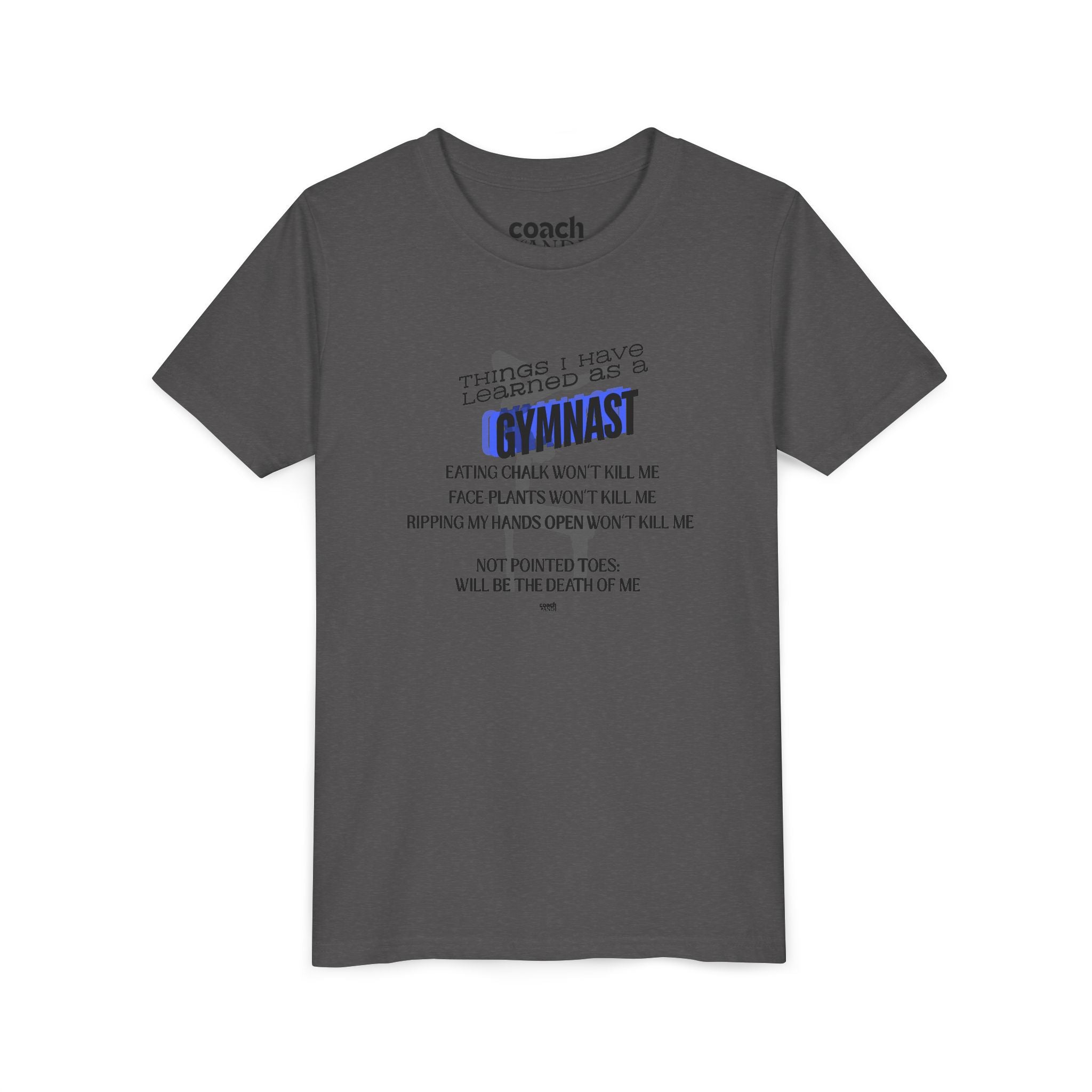 Things I Learned as a Gymnast Short Sleeve Tee - Blue (Youth)