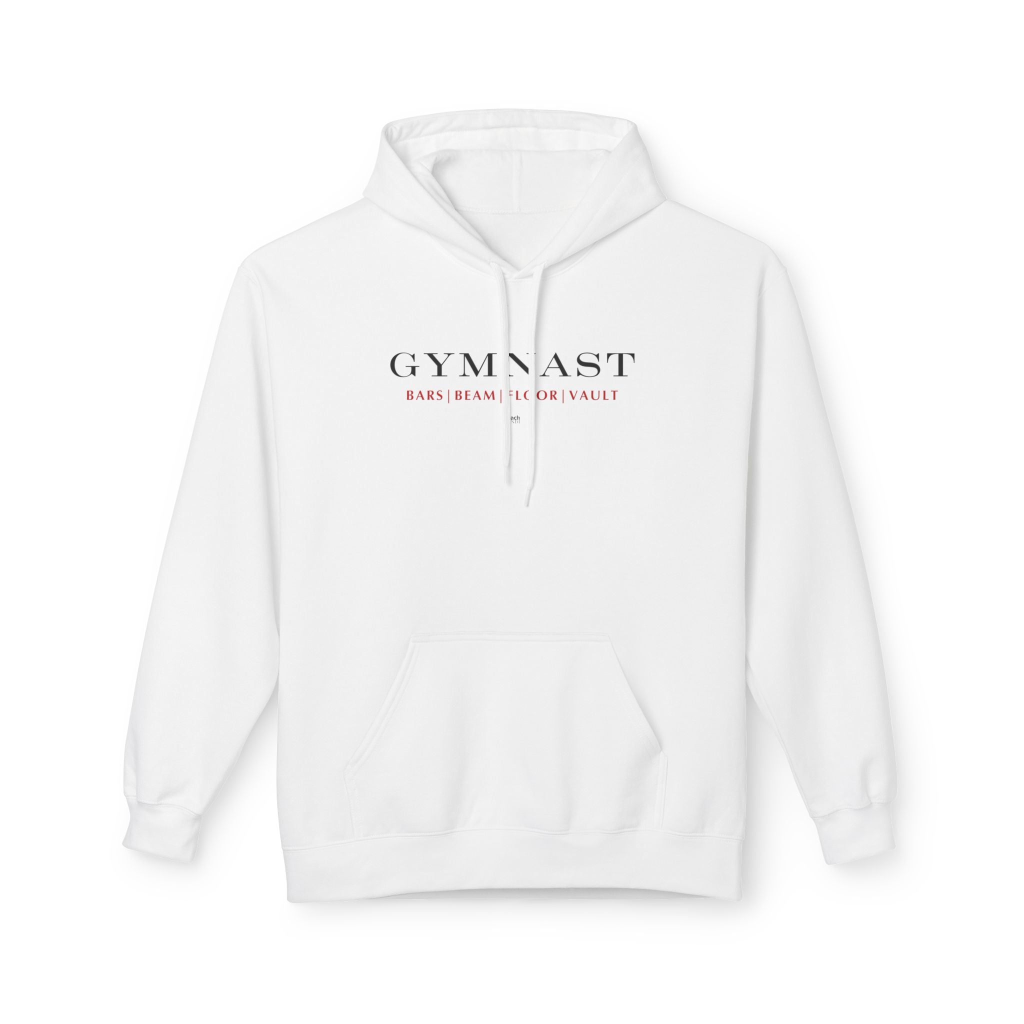 GYMNAST (Bars Beam Floor Vault) Hoodie - Red (Adult)