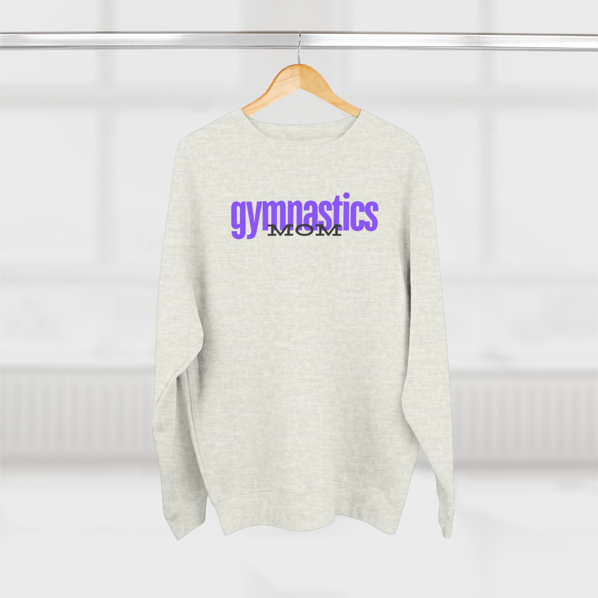 Gymnastics Mom-Purple (Adult Crewneck)